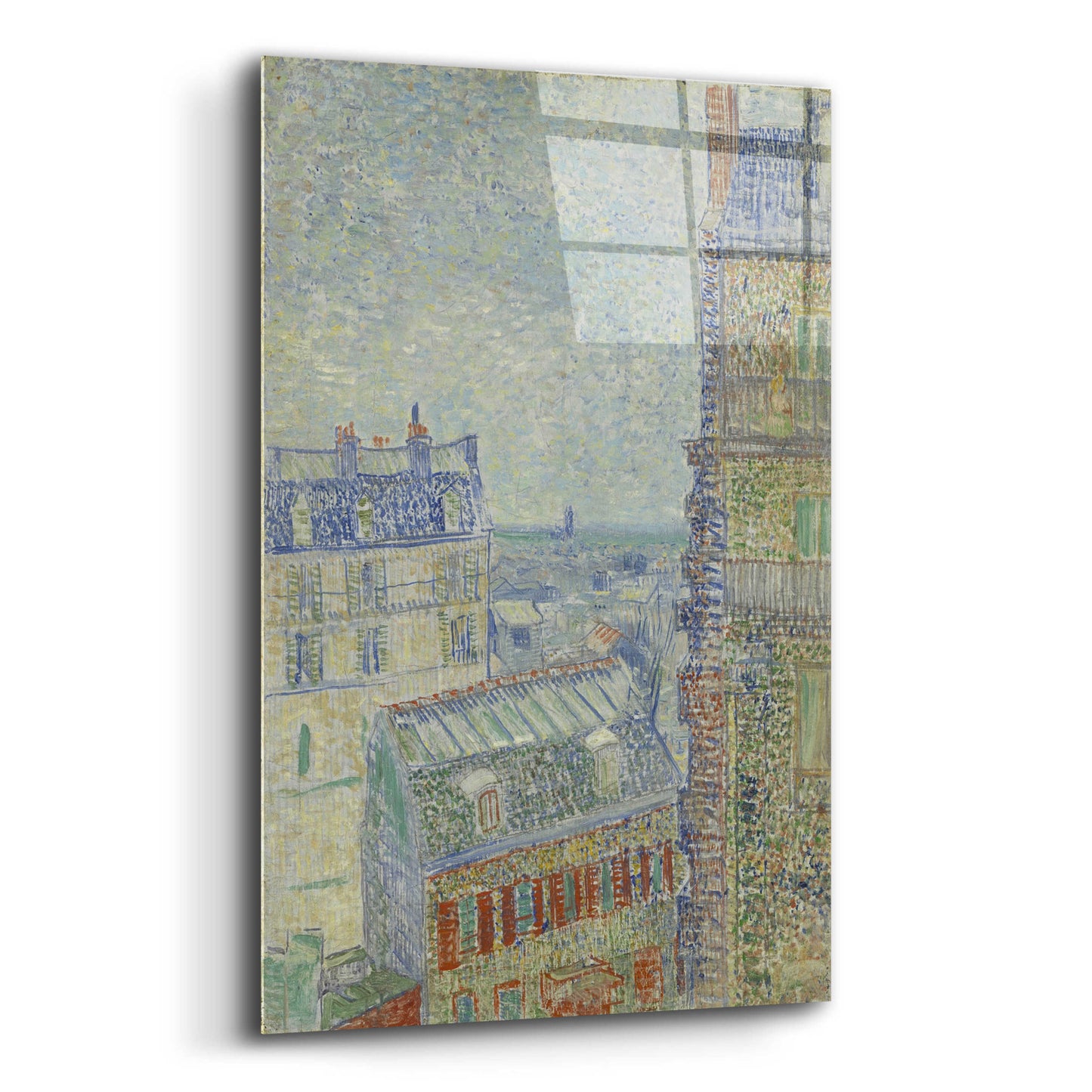 Epic Art 'View From Theo's Apartment' by Vincent Van Gogh, Acrylic Glass Wall Art,16x24