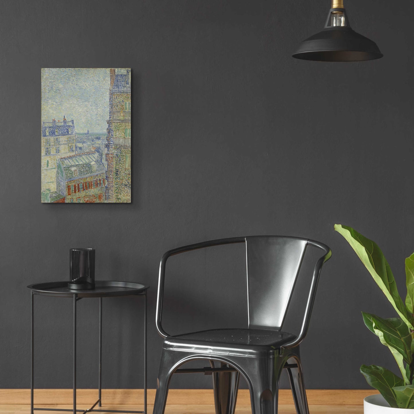 Epic Art 'View From Theo's Apartment' by Vincent Van Gogh, Acrylic Glass Wall Art,16x24