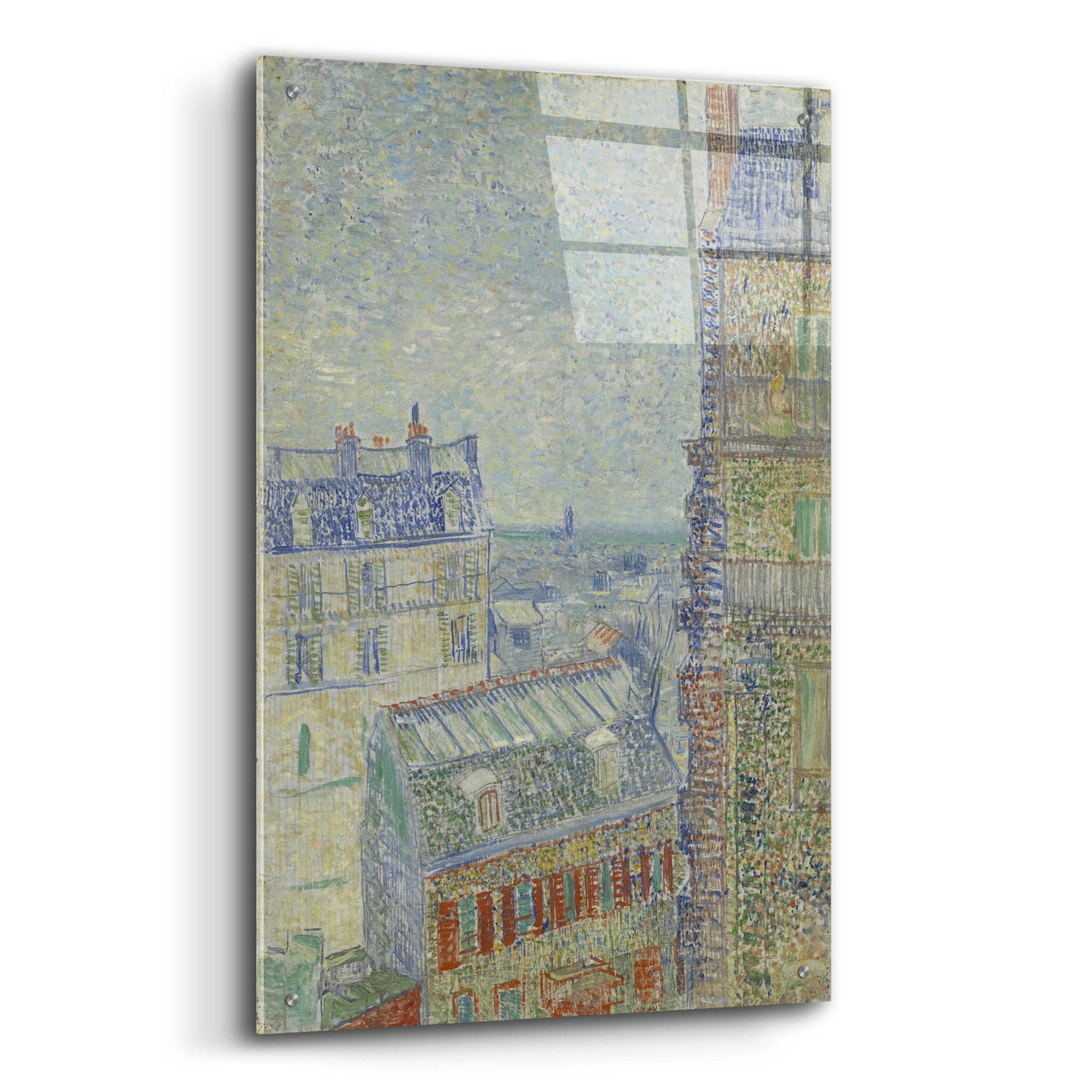 Epic Art 'View From Theo's Apartment' by Vincent Van Gogh, Acrylic Glass Wall Art,24x36