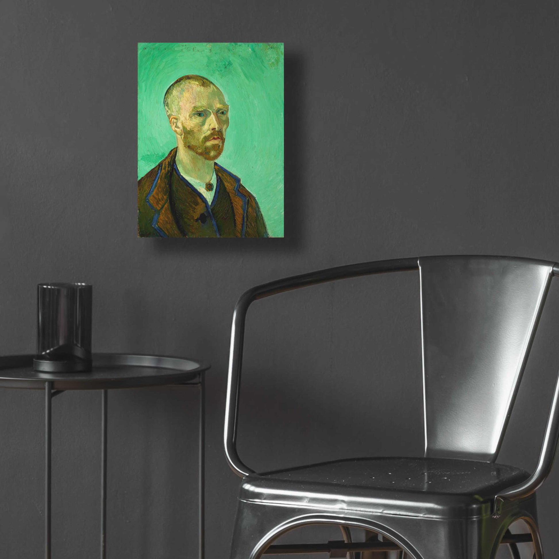 Epic Art 'Self-Portrait Dedicated To Gauguin' by Vincent Van Gogh, Acrylic Glass Wall Art,12x16