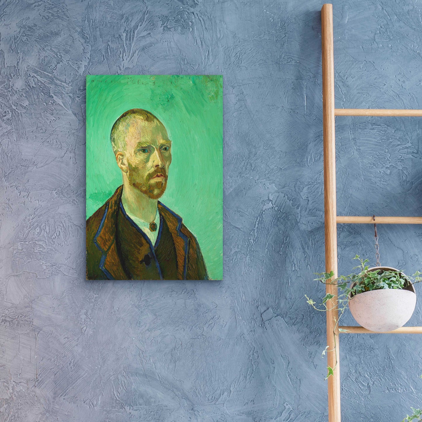 Epic Art 'Self-Portrait Dedicated To Gauguin' by Vincent Van Gogh, Acrylic Glass Wall Art,16x24