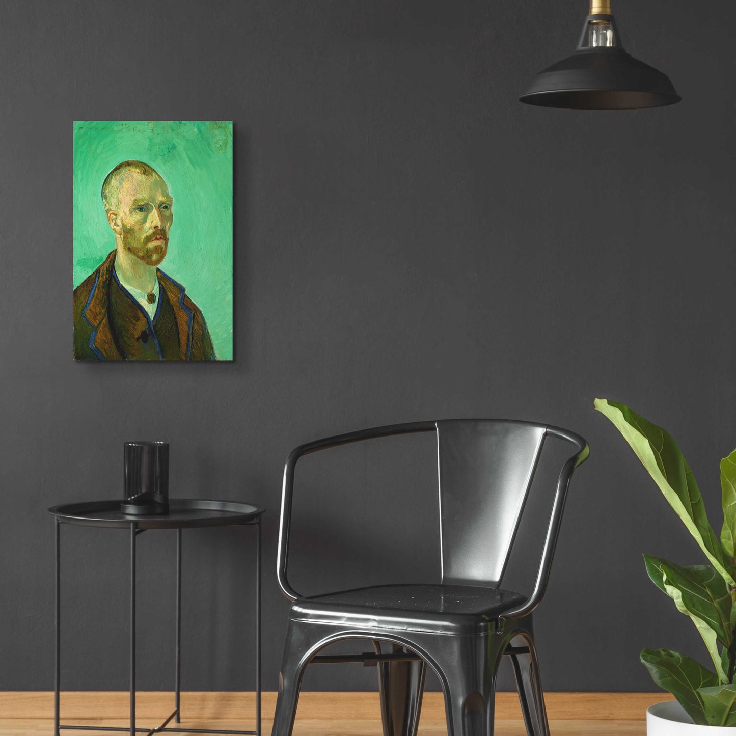 Epic Art 'Self-Portrait Dedicated To Gauguin' by Vincent Van Gogh, Acrylic Glass Wall Art,16x24