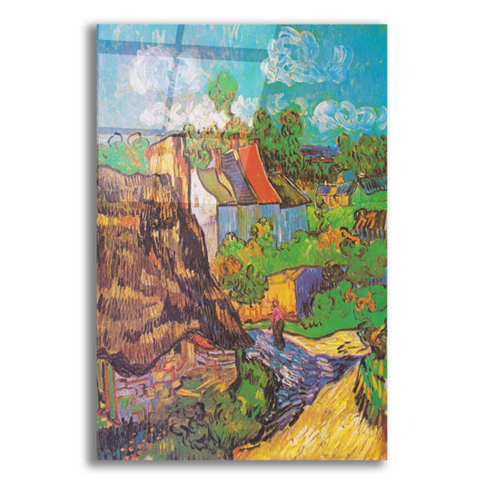 Epic Art 'Houses At Auvers' by Vincent Van Gogh, Acrylic Glass Wall Art