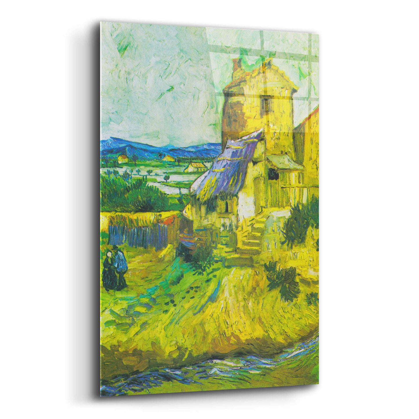 Epic Art 'The Old Mill' by Vincent Van Gogh, Acrylic Glass Wall Art,12x16