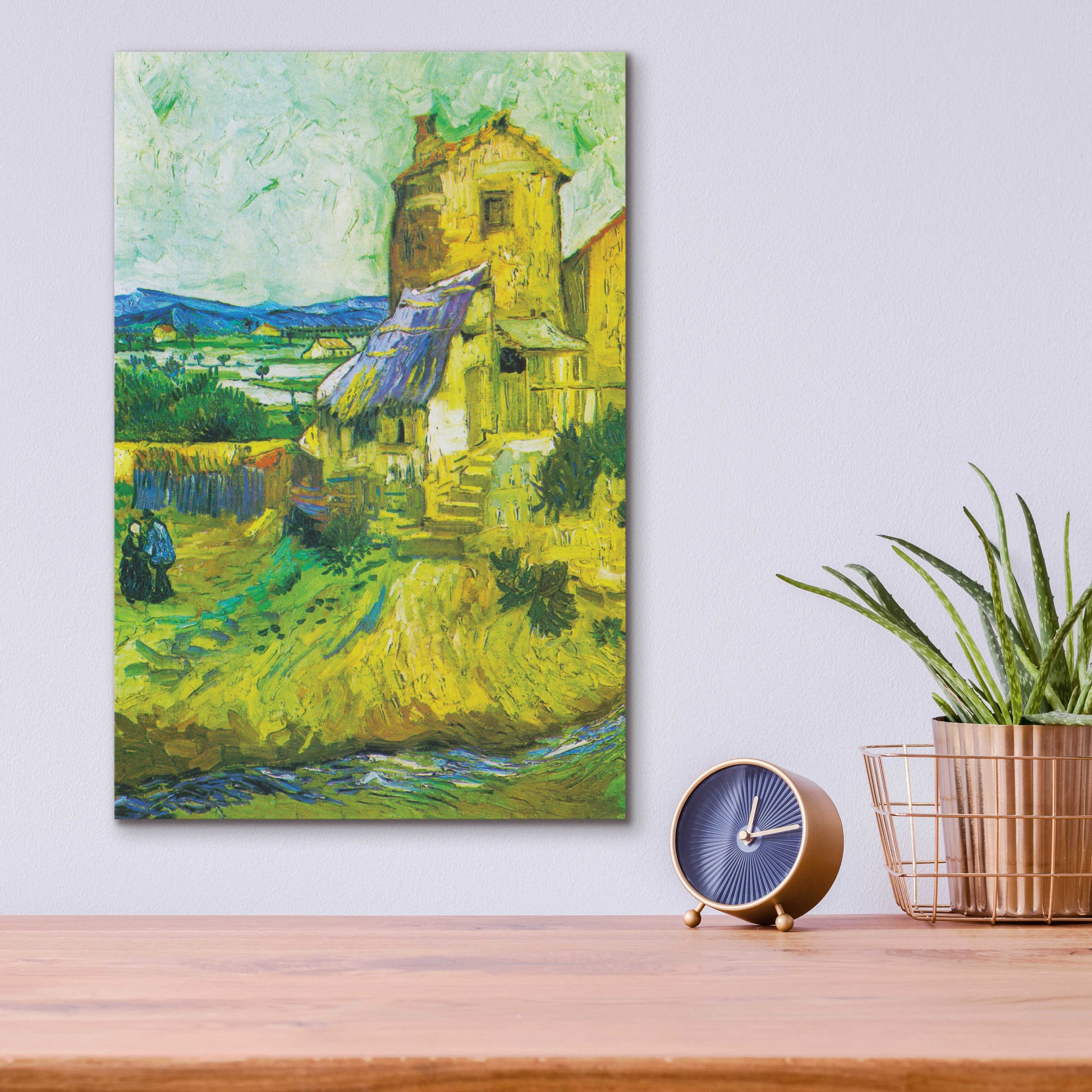 Epic Art 'The Old Mill' by Vincent Van Gogh, Acrylic Glass Wall Art,12x16