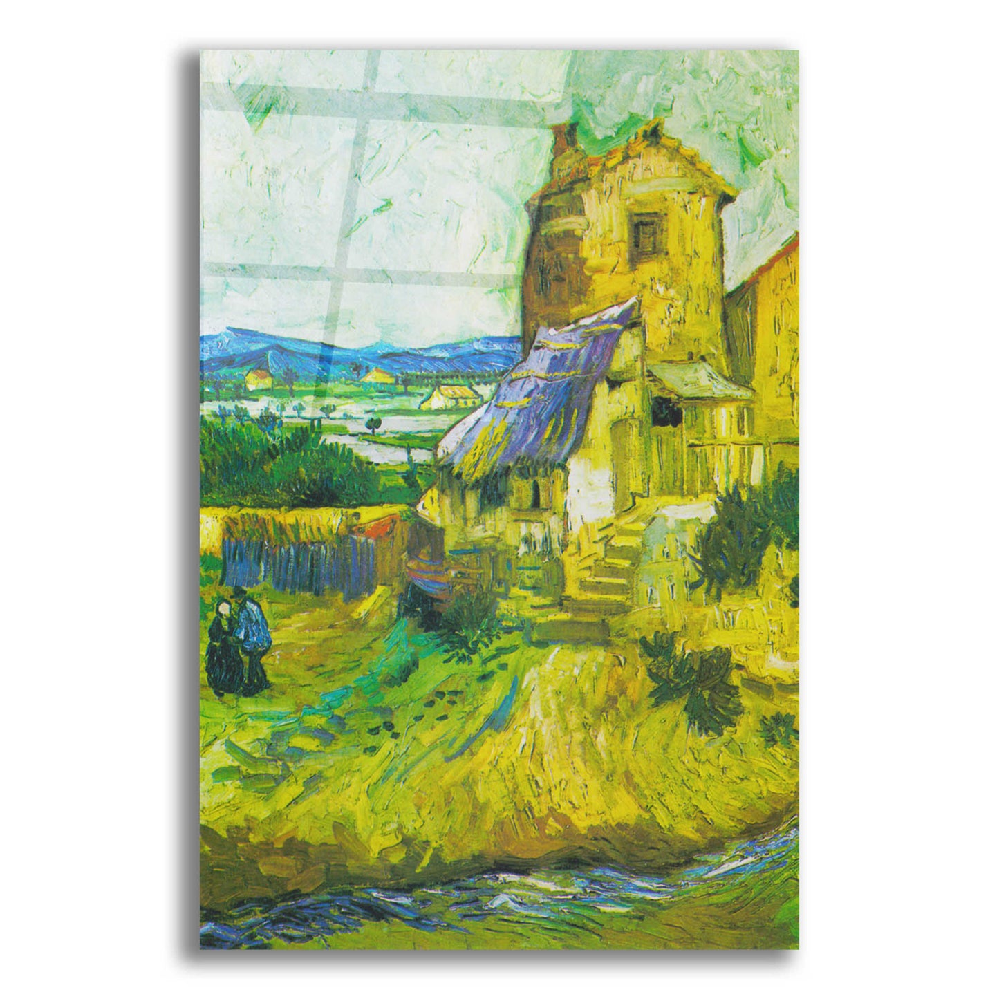 Epic Art 'The Old Mill' by Vincent Van Gogh, Acrylic Glass Wall Art,12x16