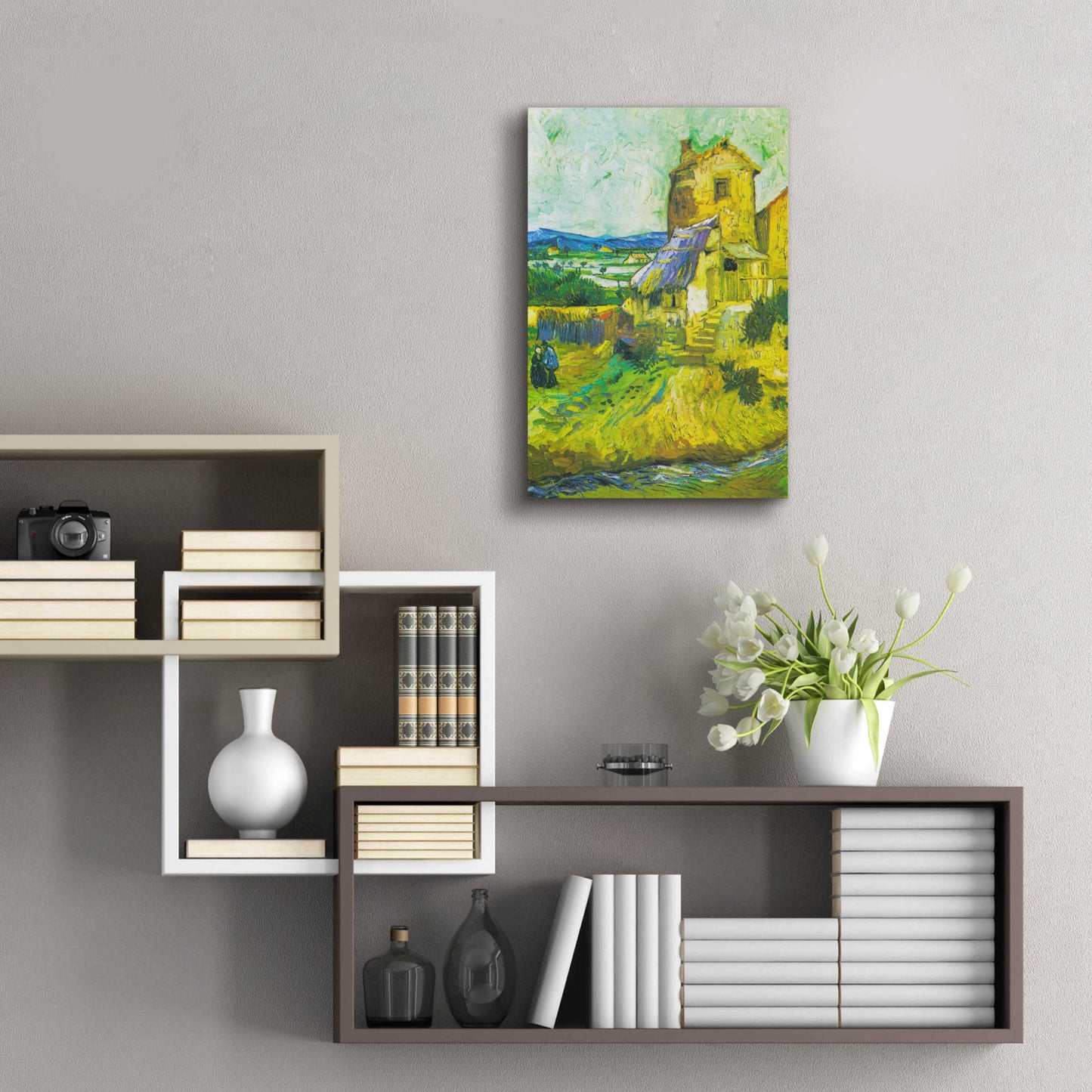 Epic Art 'The Old Mill' by Vincent Van Gogh, Acrylic Glass Wall Art,16x24