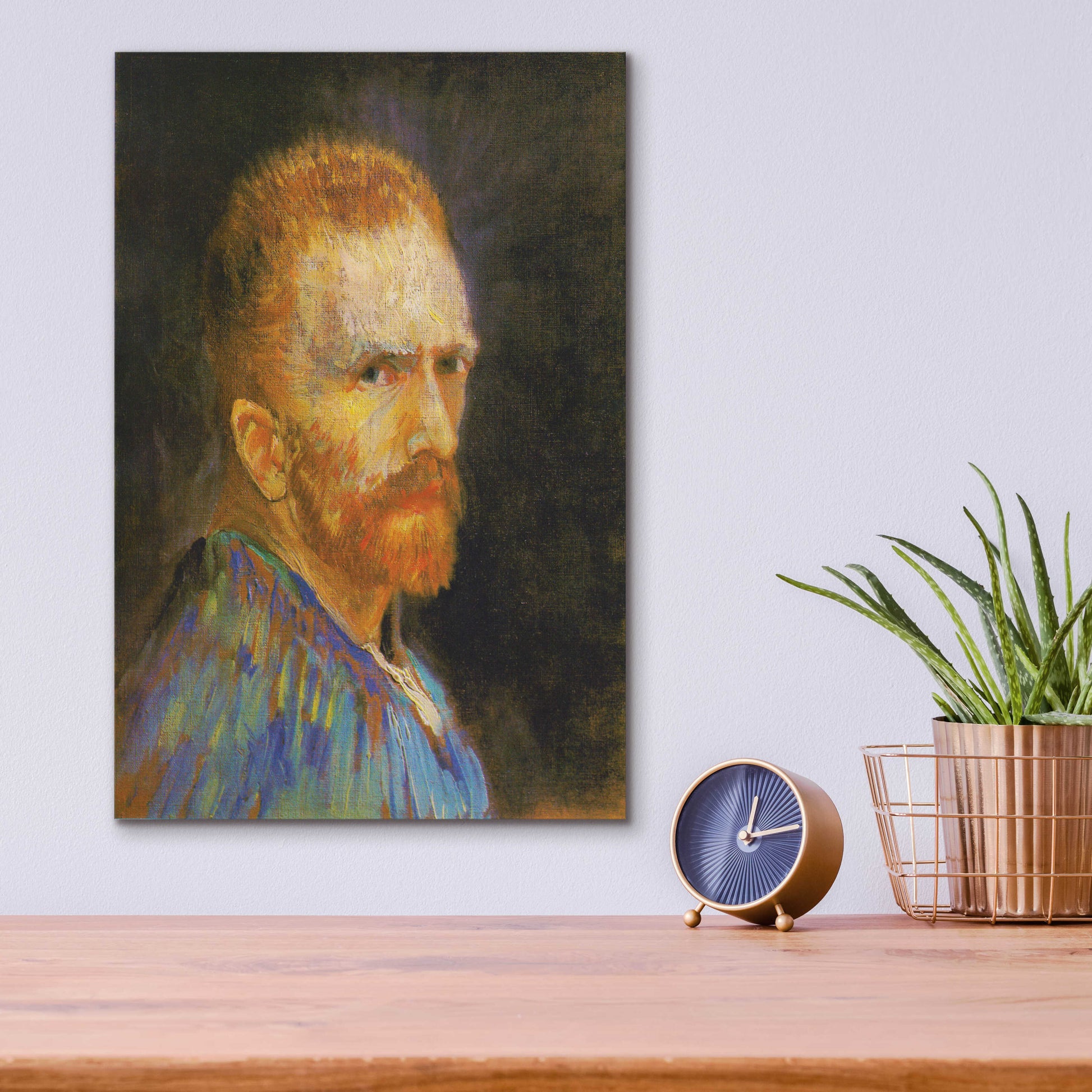 Epic Art 'Selbstbildnis X' by Vincent Van Gogh, Acrylic Glass Wall Art,12x16