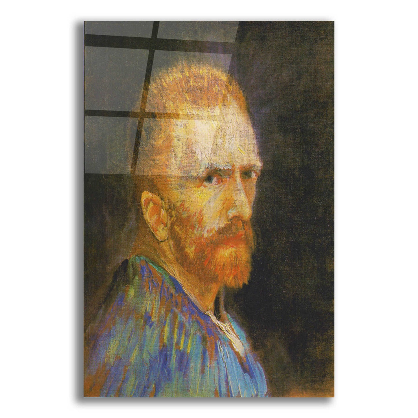 Epic Art 'Selbstbildnis X' by Vincent Van Gogh, Acrylic Glass Wall Art,12x16