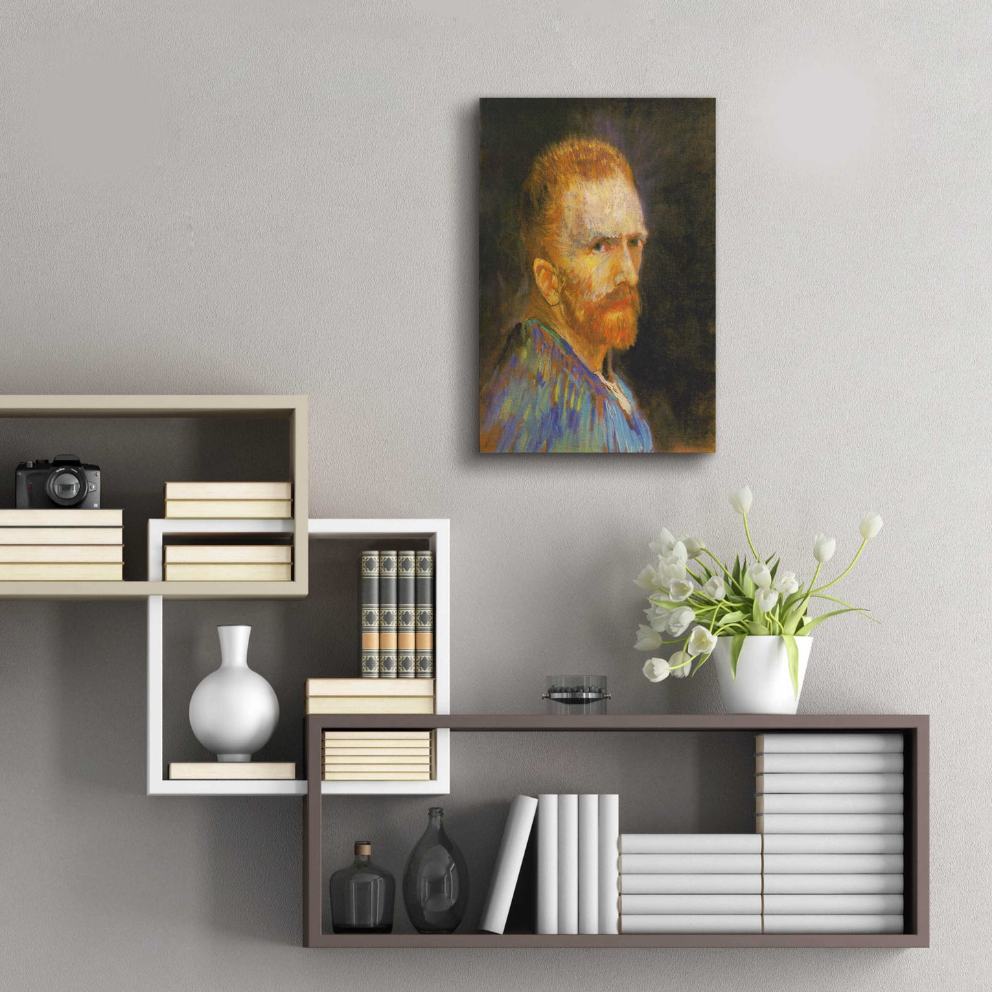 Epic Art 'Selbstbildnis X' by Vincent Van Gogh, Acrylic Glass Wall Art,16x24