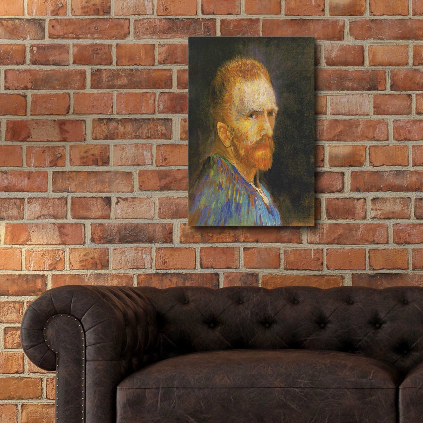 Epic Art 'Selbstbildnis X' by Vincent Van Gogh, Acrylic Glass Wall Art,16x24