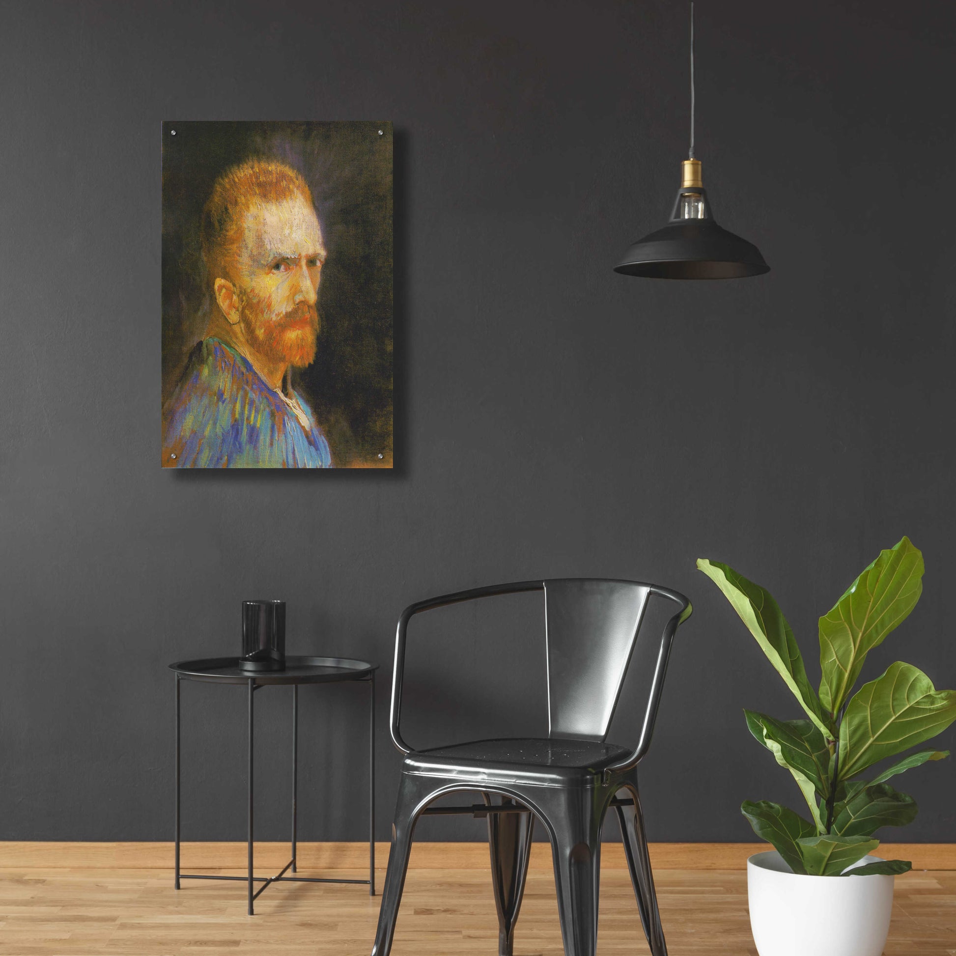 Epic Art 'Selbstbildnis X' by Vincent Van Gogh, Acrylic Glass Wall Art,24x36