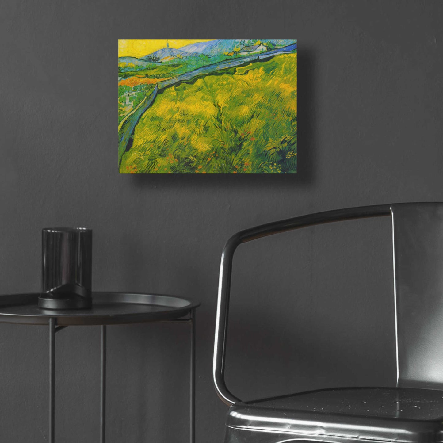 Epic Art 'Seed Field At Sunrise' by Vincent Van Gogh, Acrylic Glass Wall Art,16x12