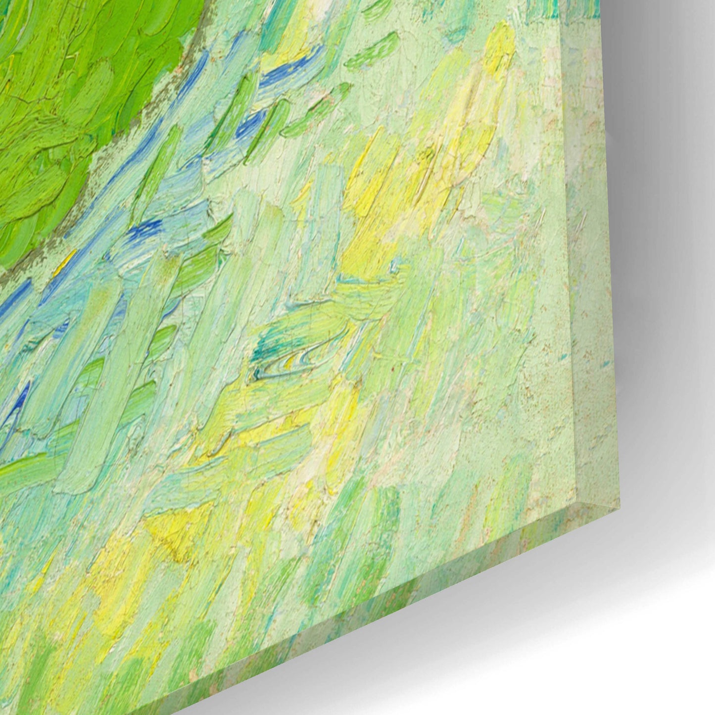 Epic Art 'Green Wheat Fields, Auvers' by Vincent Van Gogh, Acrylic Glass Wall Art,16x12