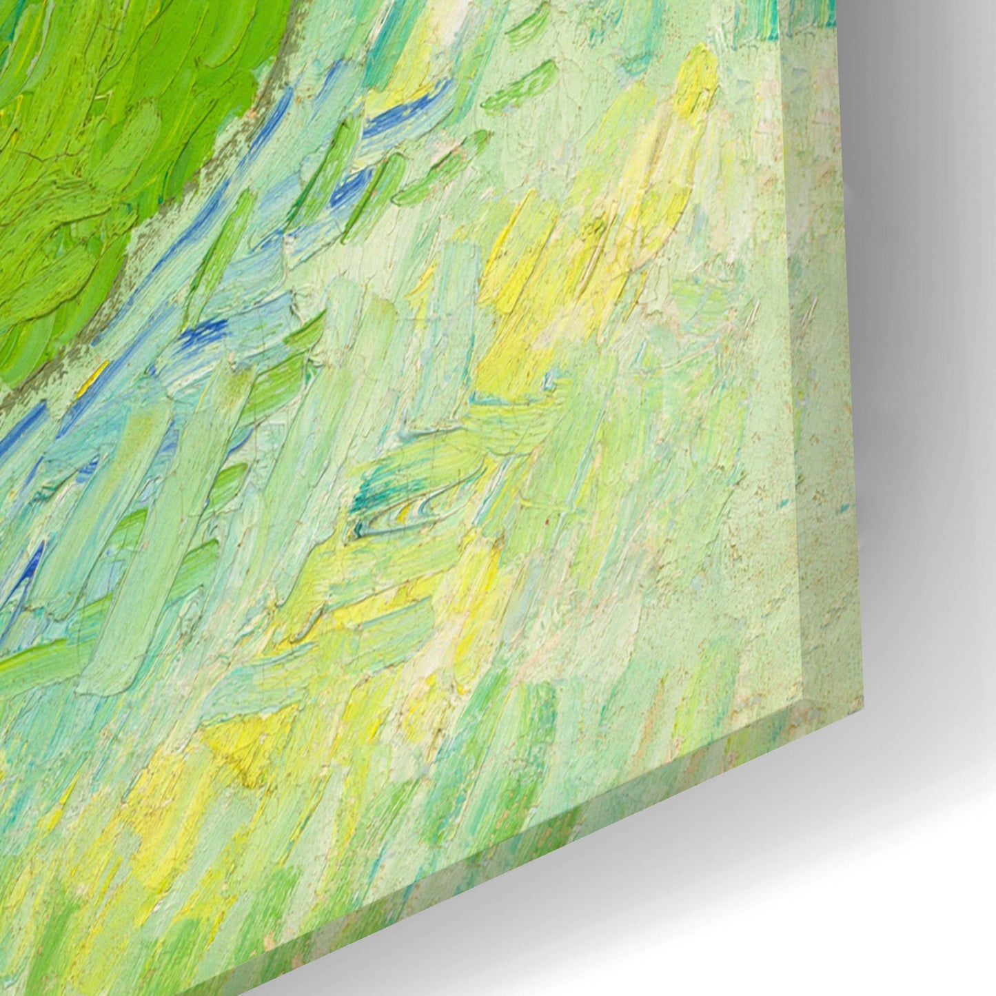 Epic Art 'Green Wheat Fields, Auvers' by Vincent Van Gogh, Acrylic Glass Wall Art,24x16