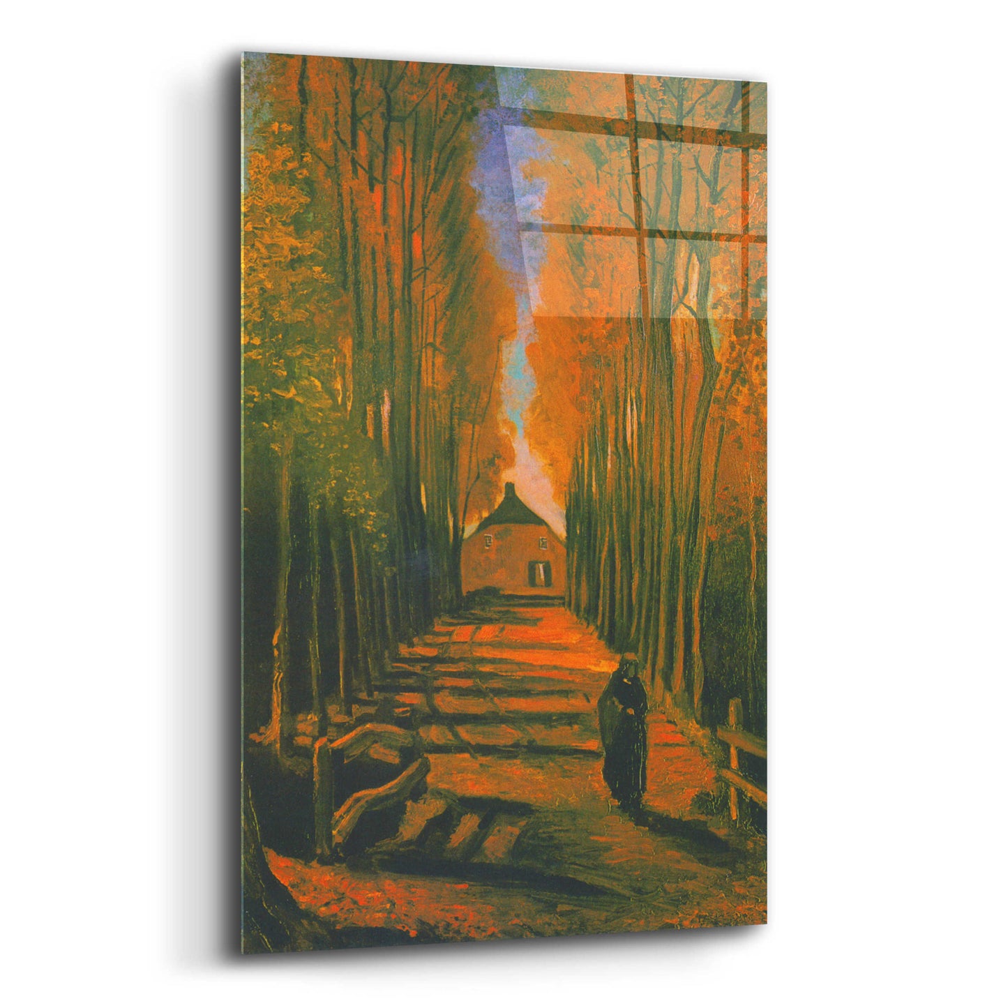 Epic Art 'Poplars In Autumn' by Vincent Van Gogh, Acrylic Glass Wall Art,12x16