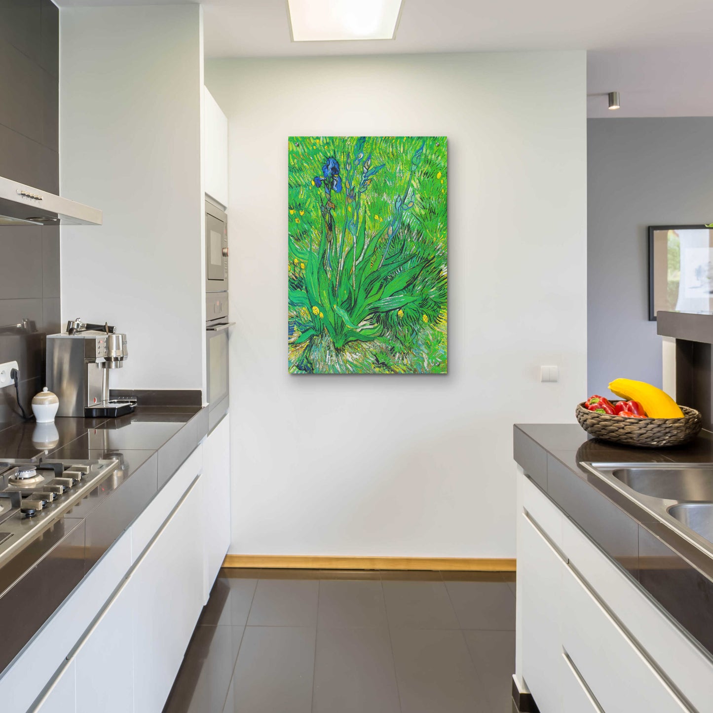 Epic Art 'Iris' by Vincent Van Gogh, Acrylic Glass Wall Art,24x36