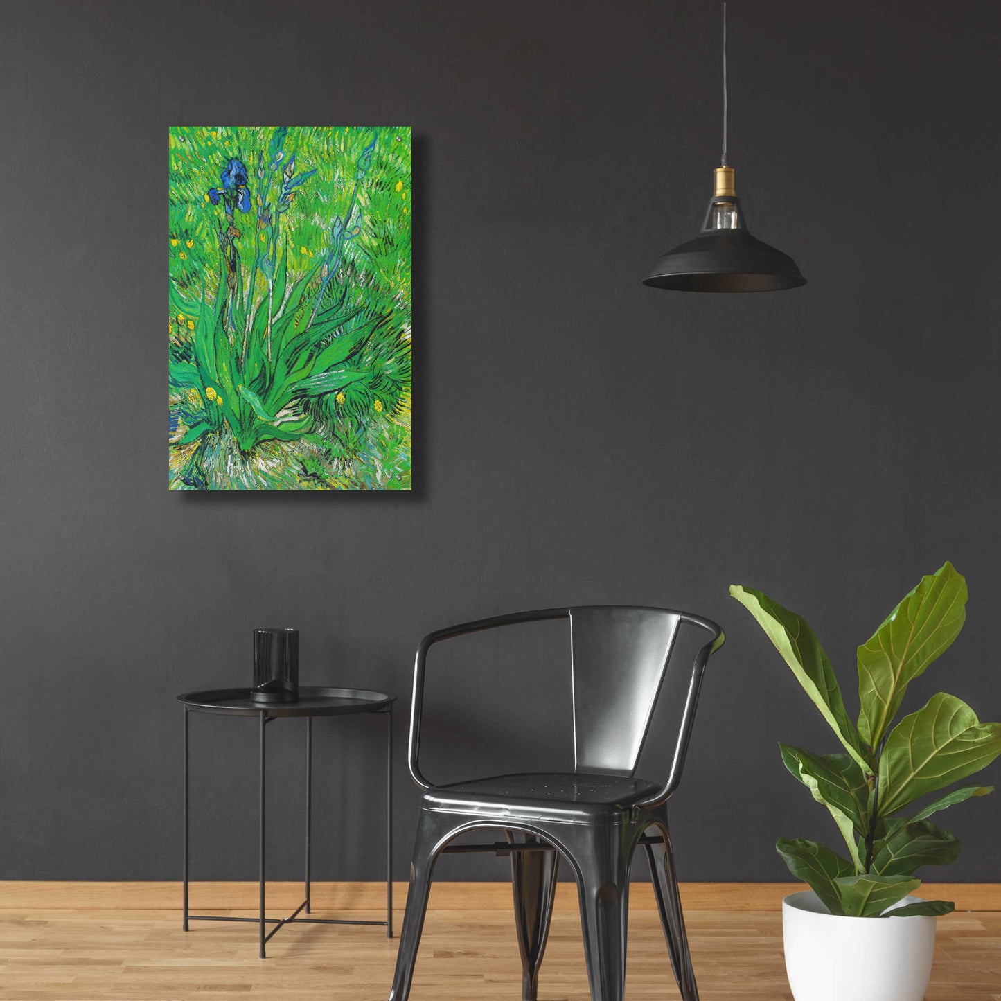 Epic Art 'Iris' by Vincent Van Gogh, Acrylic Glass Wall Art,24x36