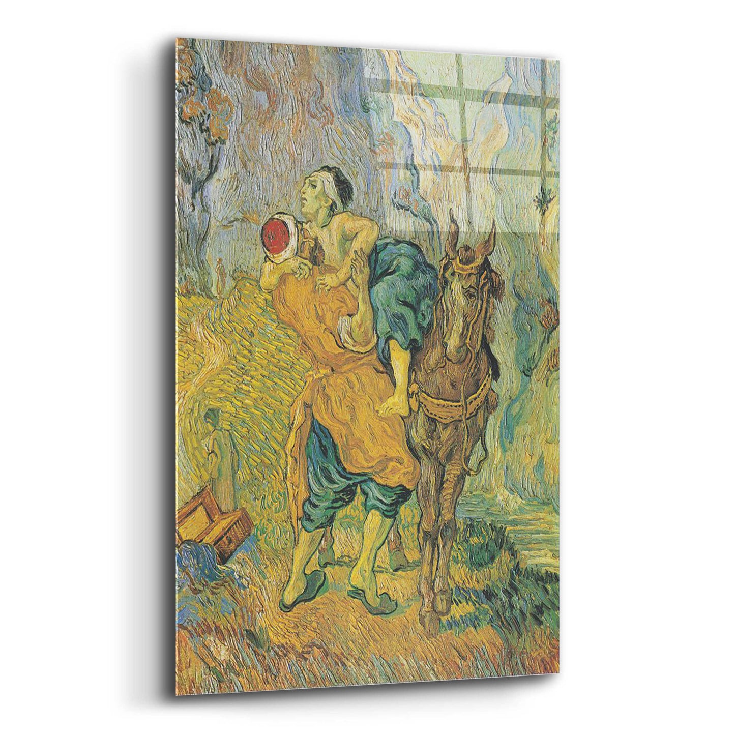 Epic Art 'Der Barmherzige Samariter' by Vincent Van Gogh, Acrylic Glass Wall Art,12x16