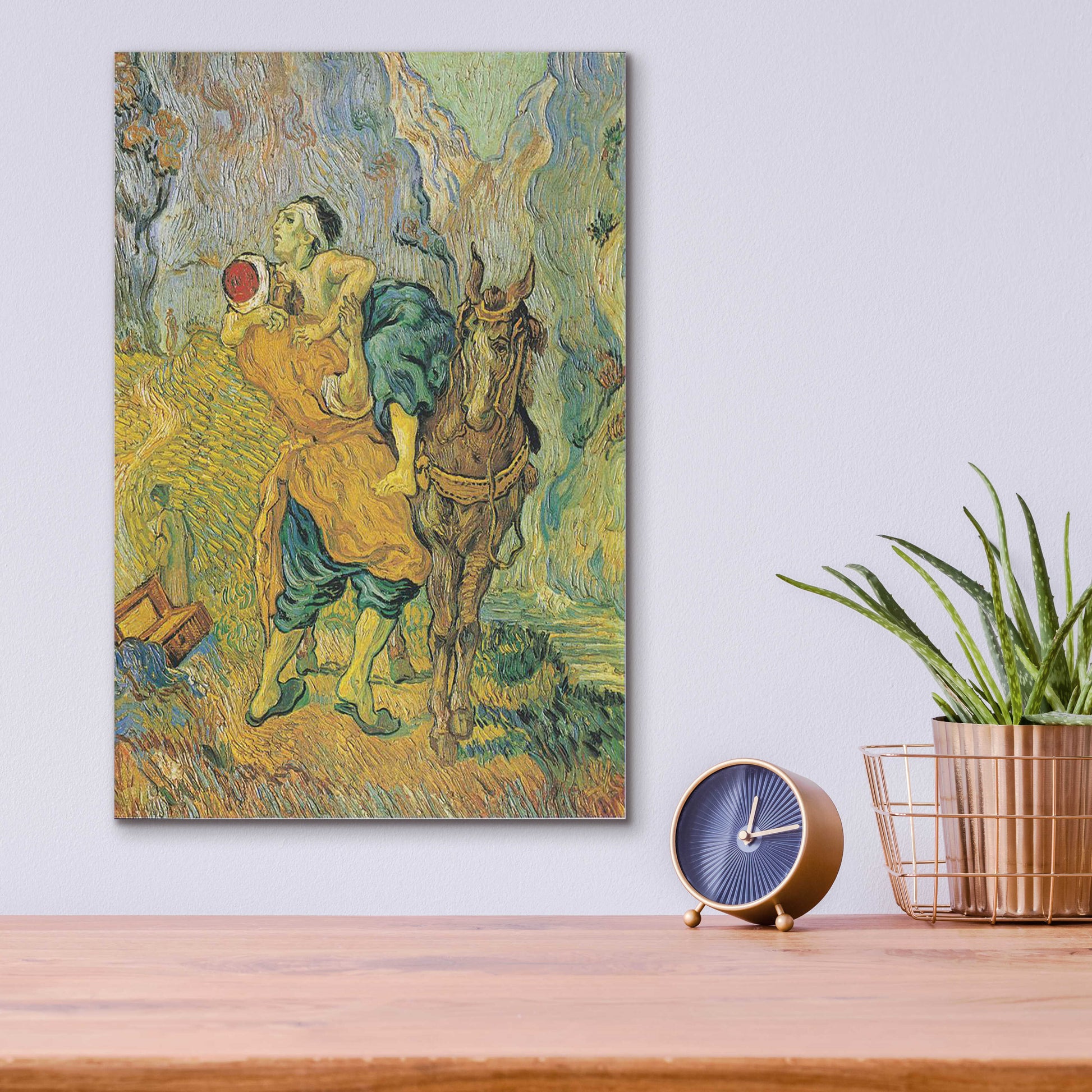 Epic Art 'Der Barmherzige Samariter' by Vincent Van Gogh, Acrylic Glass Wall Art,12x16