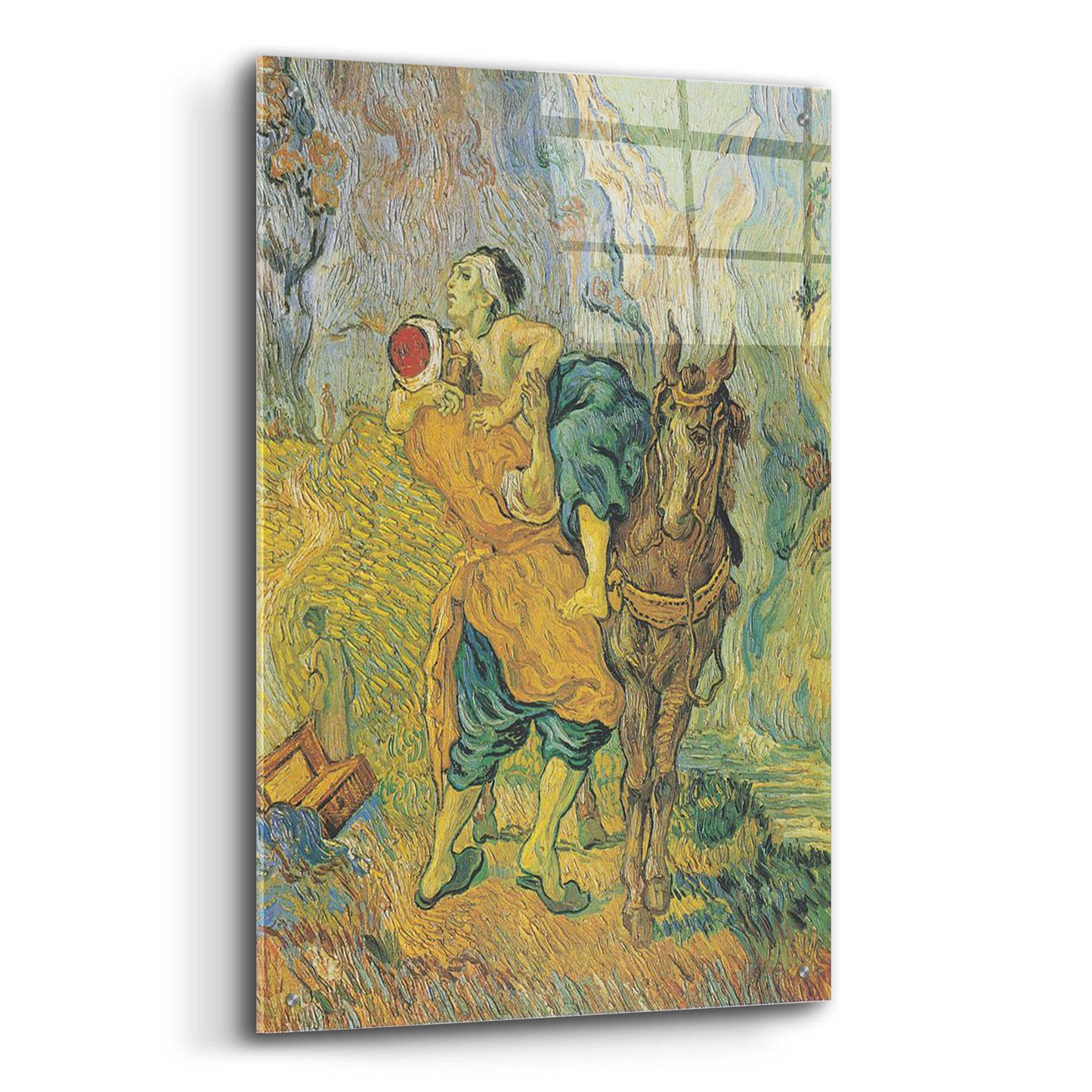 Epic Art 'Der Barmherzige Samariter' by Vincent Van Gogh, Acrylic Glass Wall Art,24x36