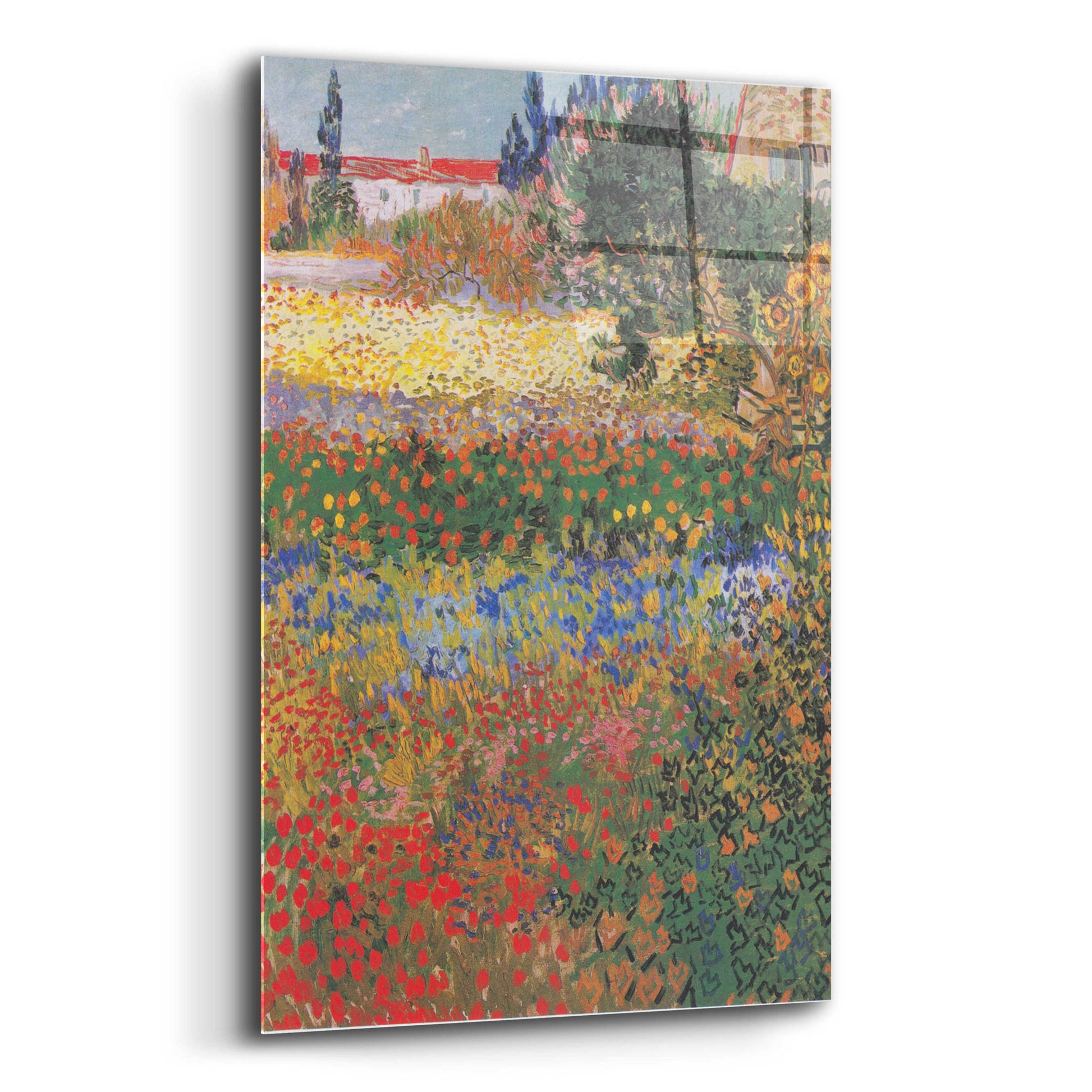 Epic Art 'Blumengarten' by Vincent Van Gogh, Acrylic Glass Wall Art,12x16