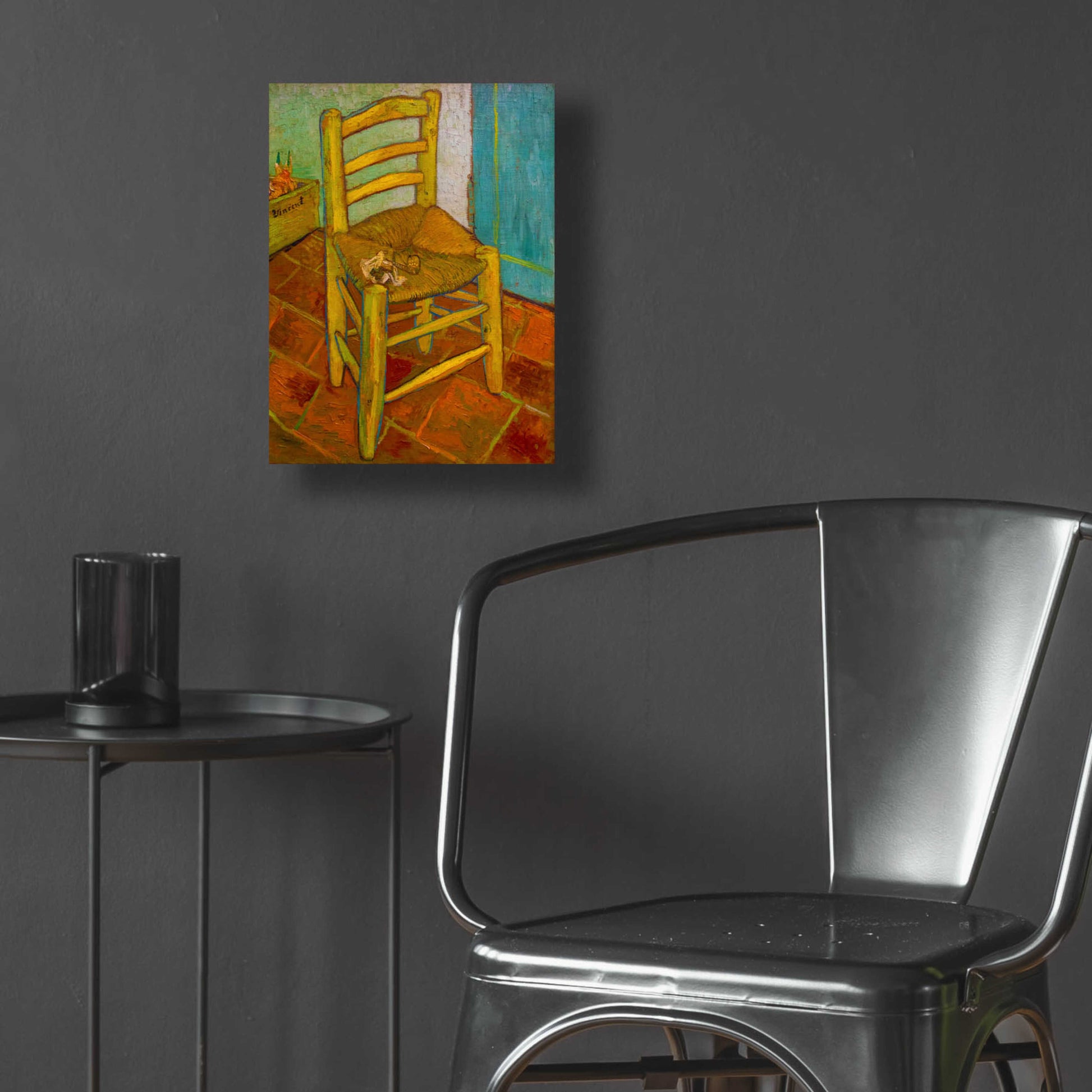 Epic Art 'Van Gogh'S Chair' by Vincent Van Gogh, Acrylic Glass Wall Art,12x16