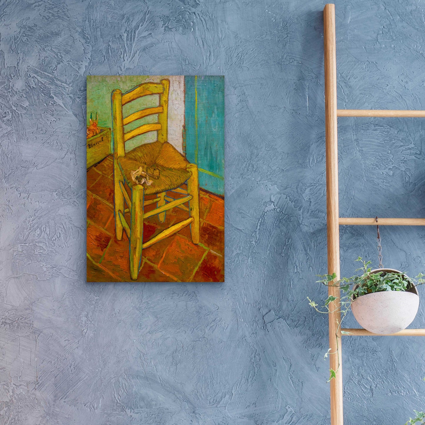 Epic Art 'Van Gogh'S Chair' by Vincent Van Gogh, Acrylic Glass Wall Art,16x24