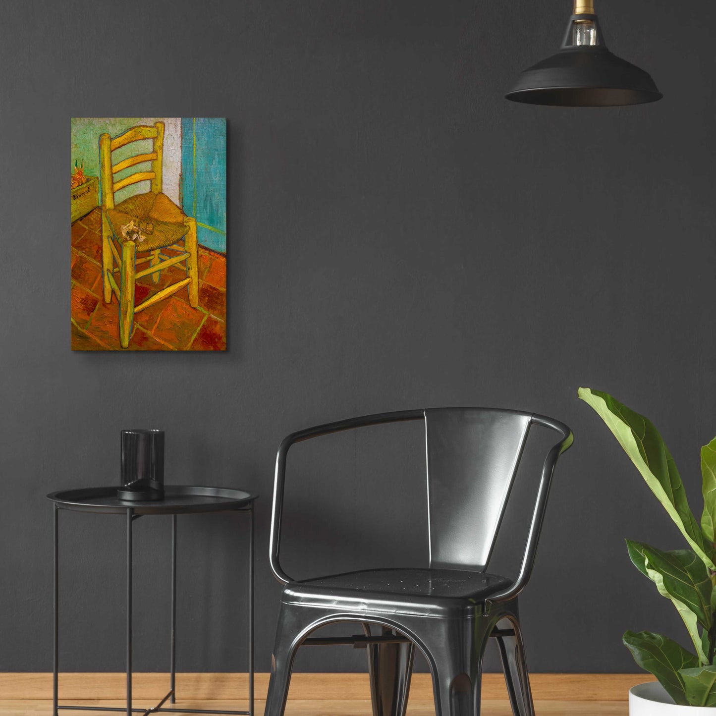 Epic Art 'Van Gogh'S Chair' by Vincent Van Gogh, Acrylic Glass Wall Art,16x24