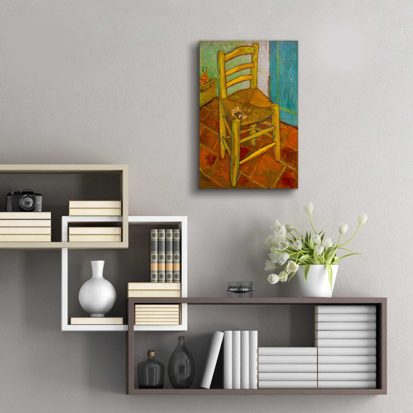 Epic Art 'Van Gogh'S Chair' by Vincent Van Gogh, Acrylic Glass Wall Art,16x24