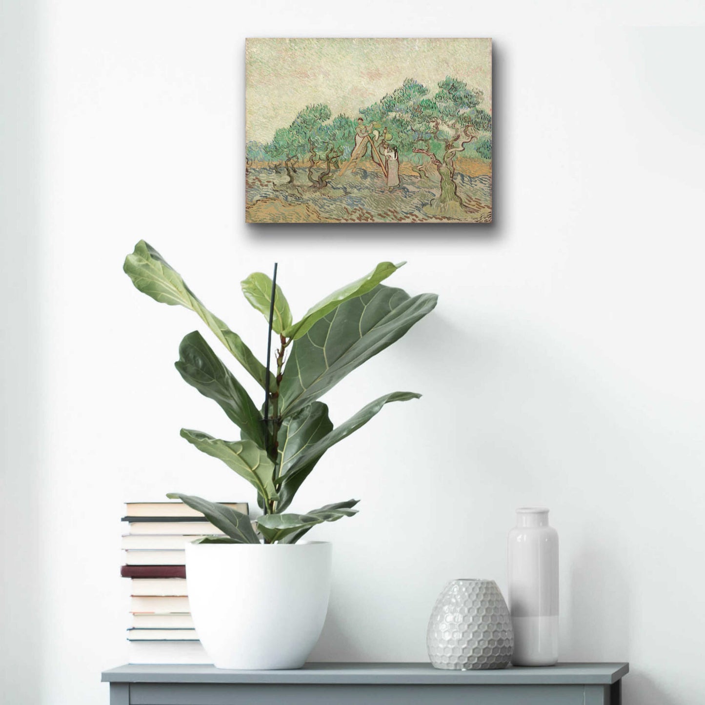 Epic Art 'The Olive Orchard' by Vincent Van Gogh, Acrylic Glass Wall Art,16x12