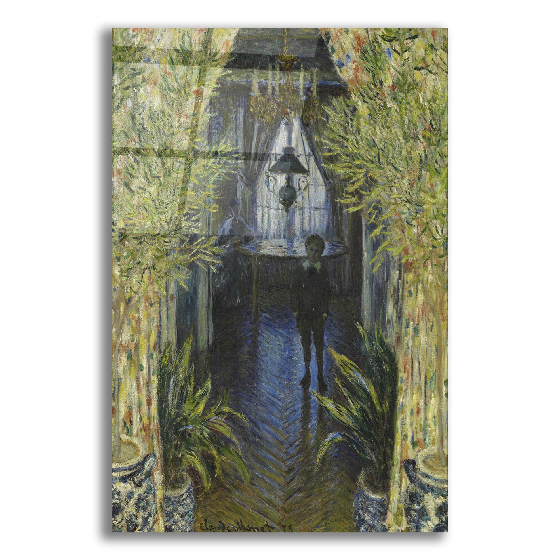 Epic Art 'A Corner Of The Apartment' by Claude Monet, Acrylic Glass Wall Art,12x16