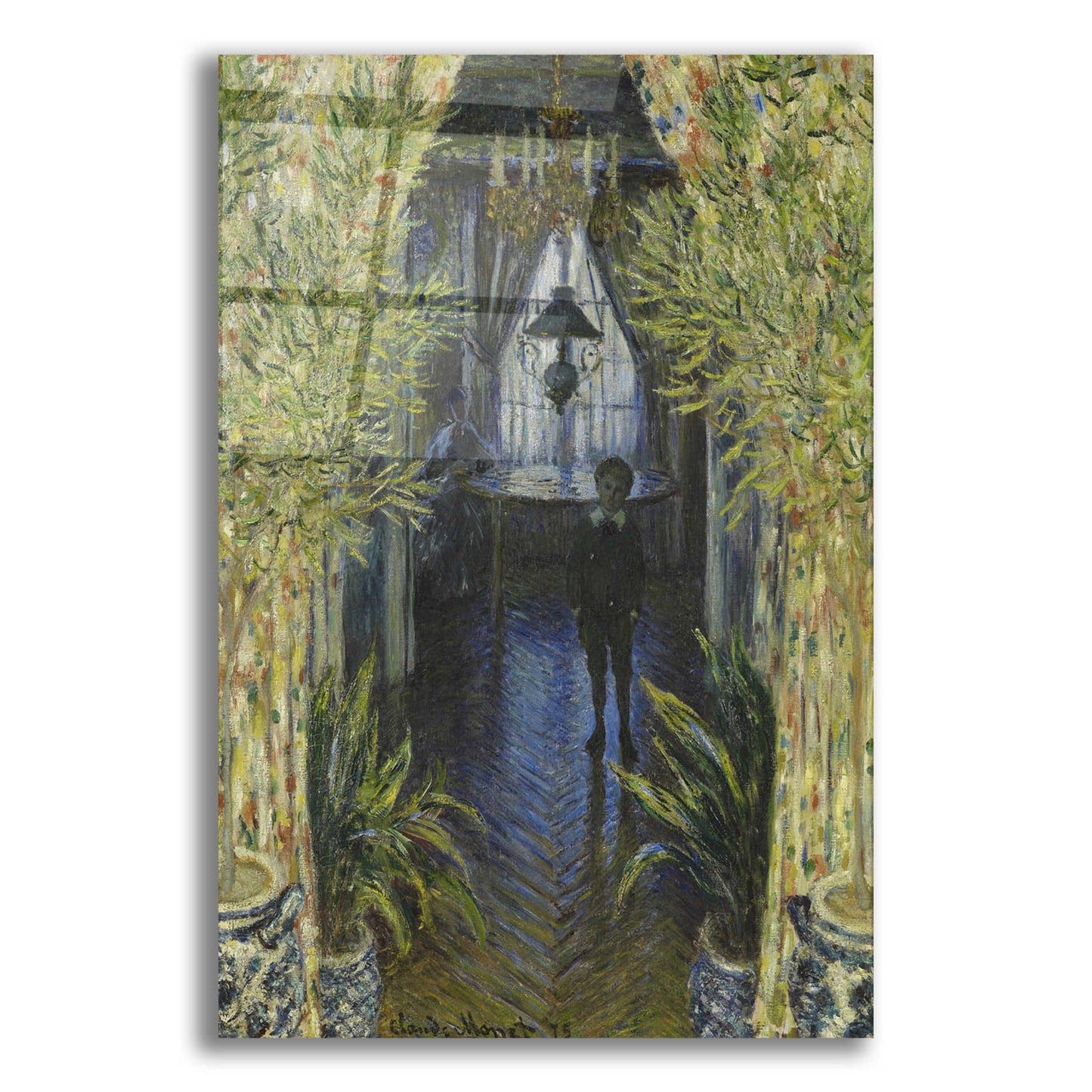 Epic Art 'A Corner Of The Apartment' by Claude Monet, Acrylic Glass Wall Art,16x24