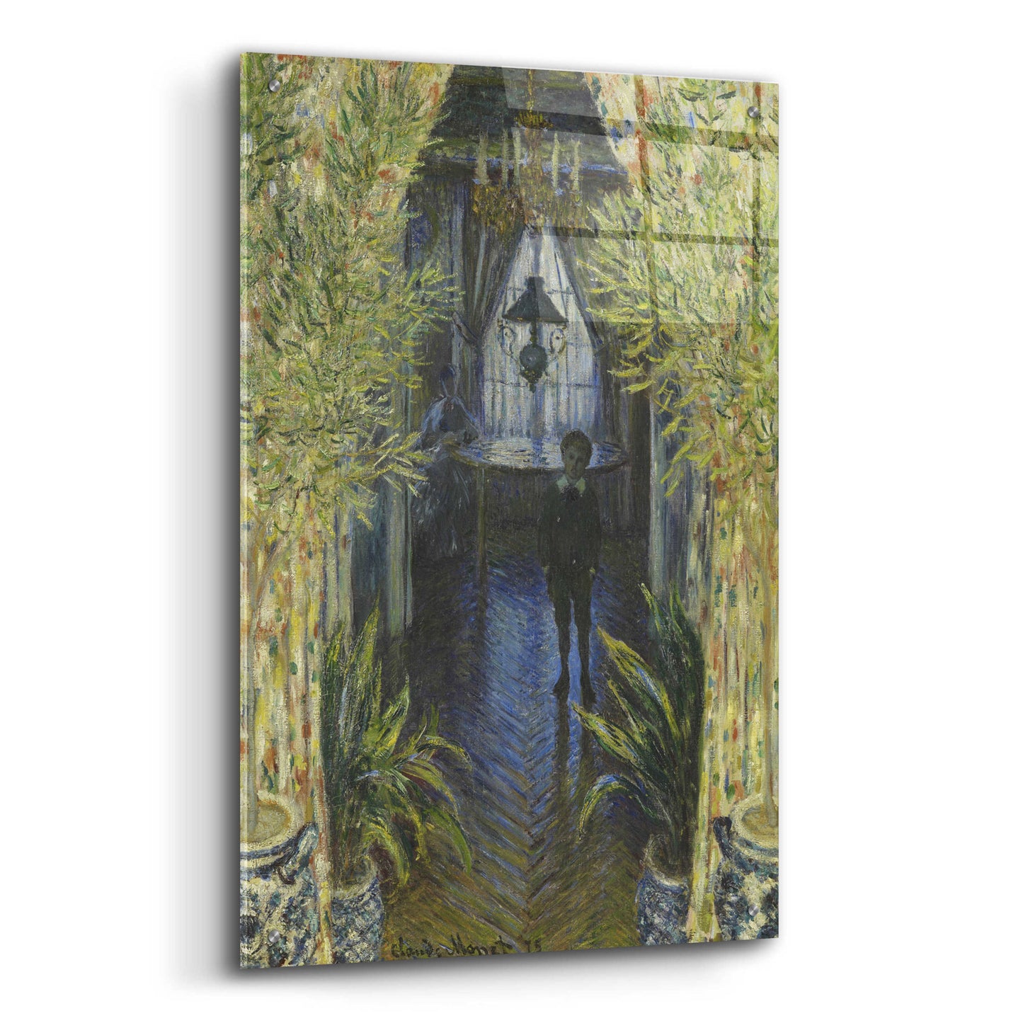 Epic Art 'A Corner Of The Apartment' by Claude Monet, Acrylic Glass Wall Art,24x36