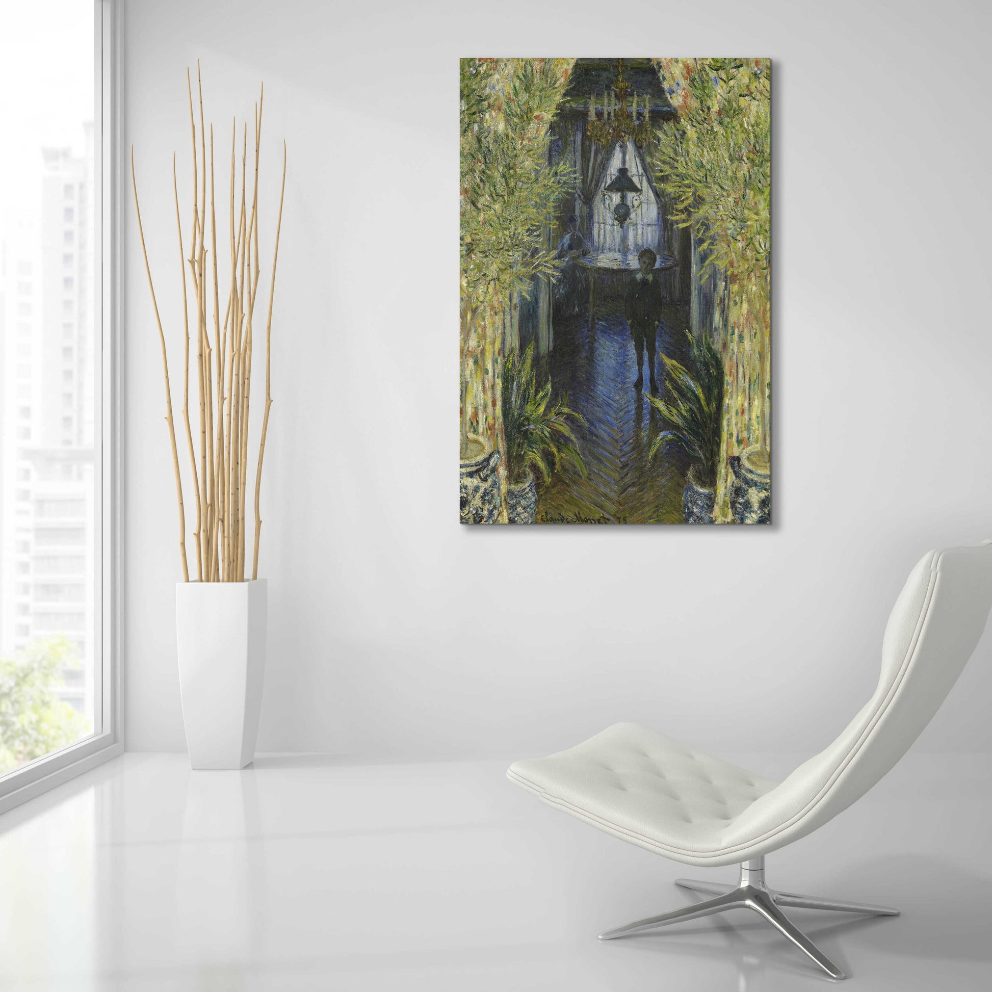 Epic Art 'A Corner Of The Apartment' by Claude Monet, Acrylic Glass Wall Art,24x36