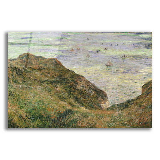 Epic Art 'View Over The Sea' by Claude Monet, Acrylic Glass Wall Art