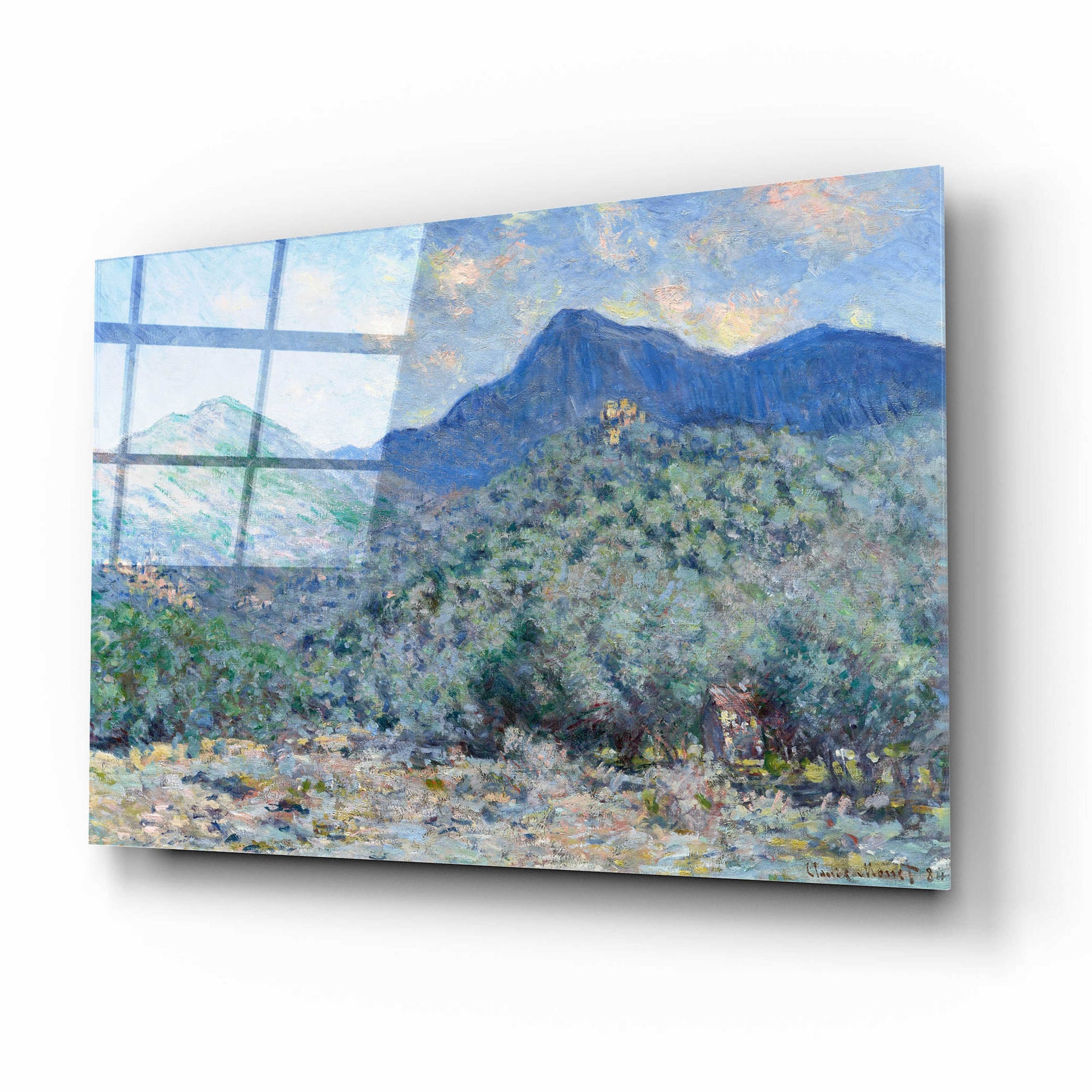 Epic Art 'Valle Buona, Near Bordighera' by Claude Monet, Acrylic Glass Wall Art,16x12
