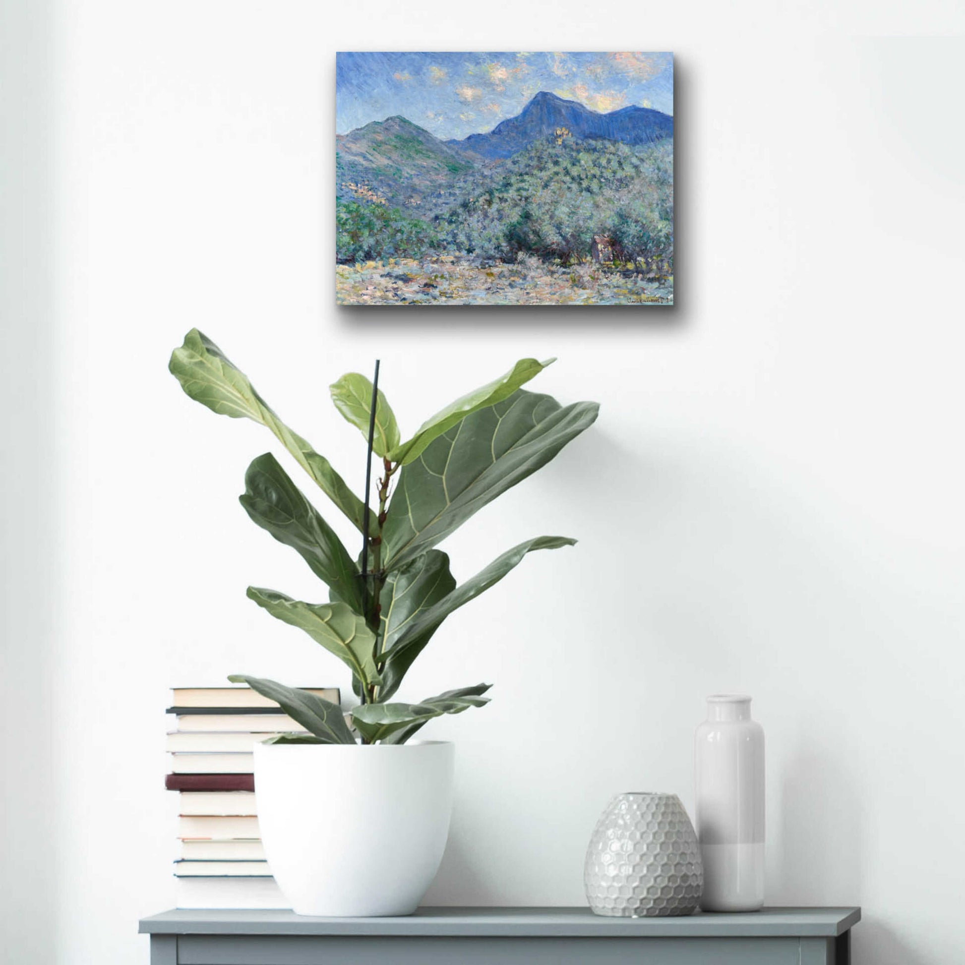 Epic Art 'Valle Buona, Near Bordighera' by Claude Monet, Acrylic Glass Wall Art,16x12