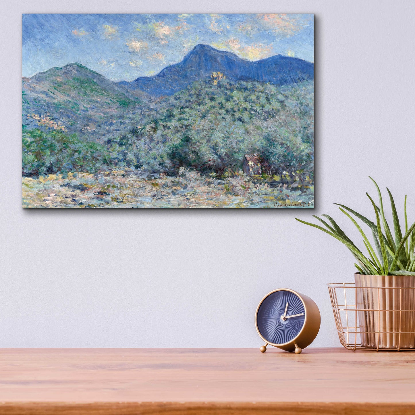 Epic Art 'Valle Buona, Near Bordighera' by Claude Monet, Acrylic Glass Wall Art,16x12