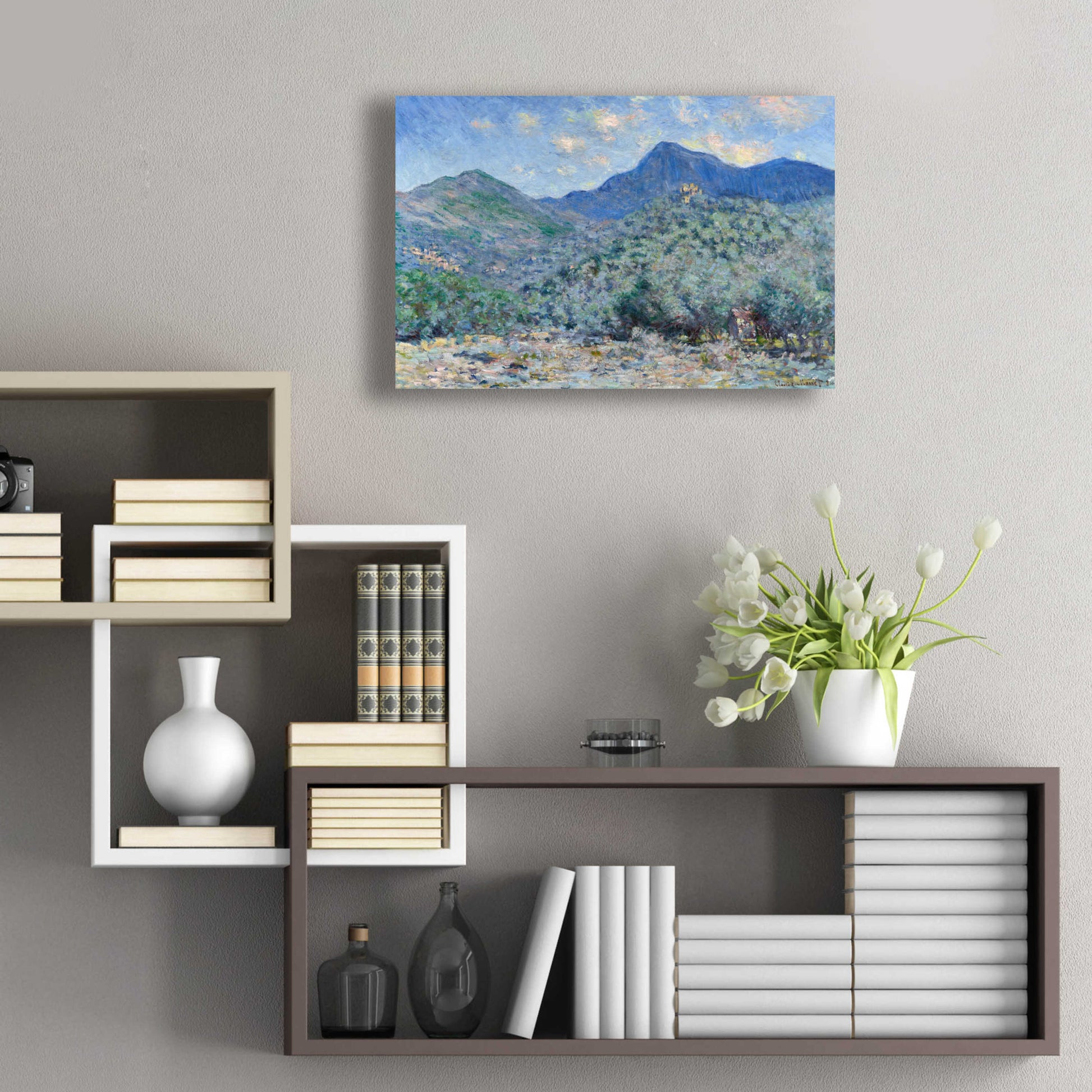 Epic Art 'Valle Buona, Near Bordighera' by Claude Monet, Acrylic Glass Wall Art,24x16