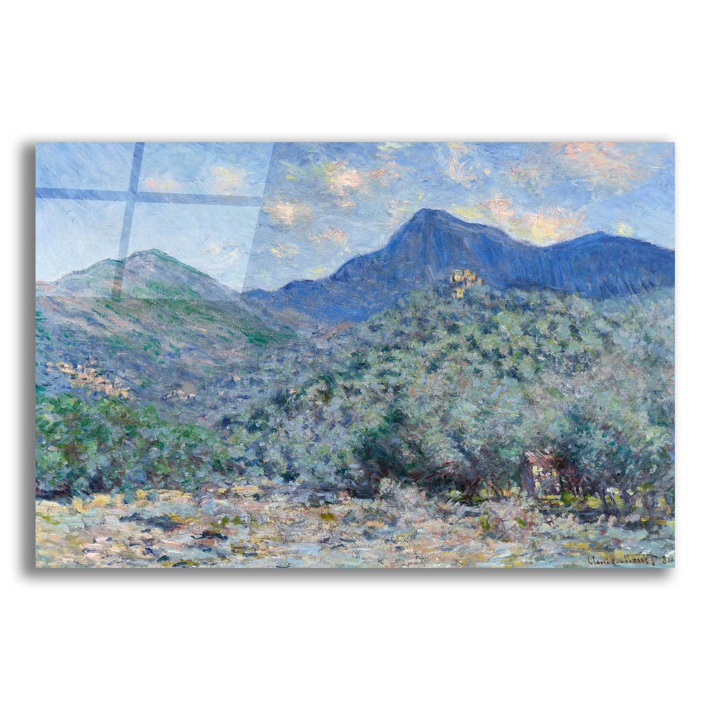 Epic Art 'Valle Buona, Near Bordighera' by Claude Monet, Acrylic Glass Wall Art,24x16