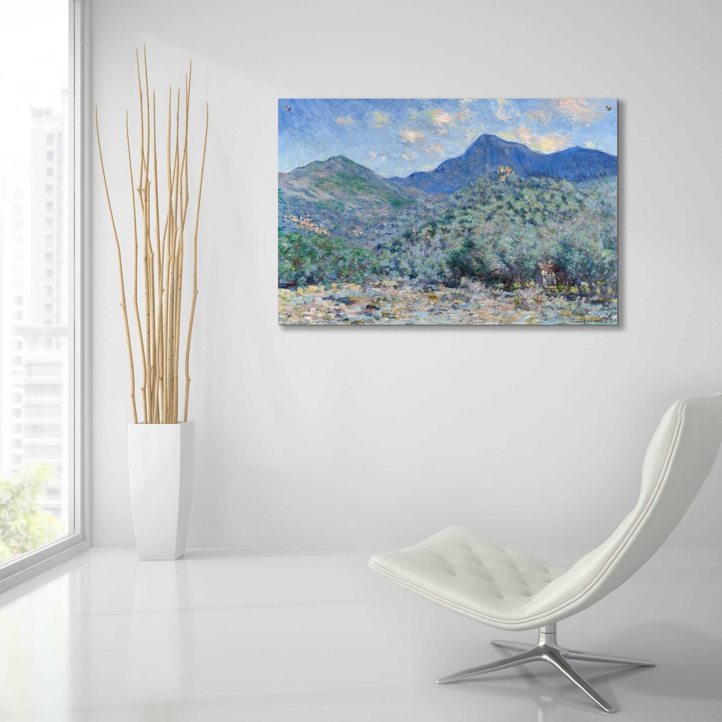 Epic Art 'Valle Buona, Near Bordighera' by Claude Monet, Acrylic Glass Wall Art,36x24