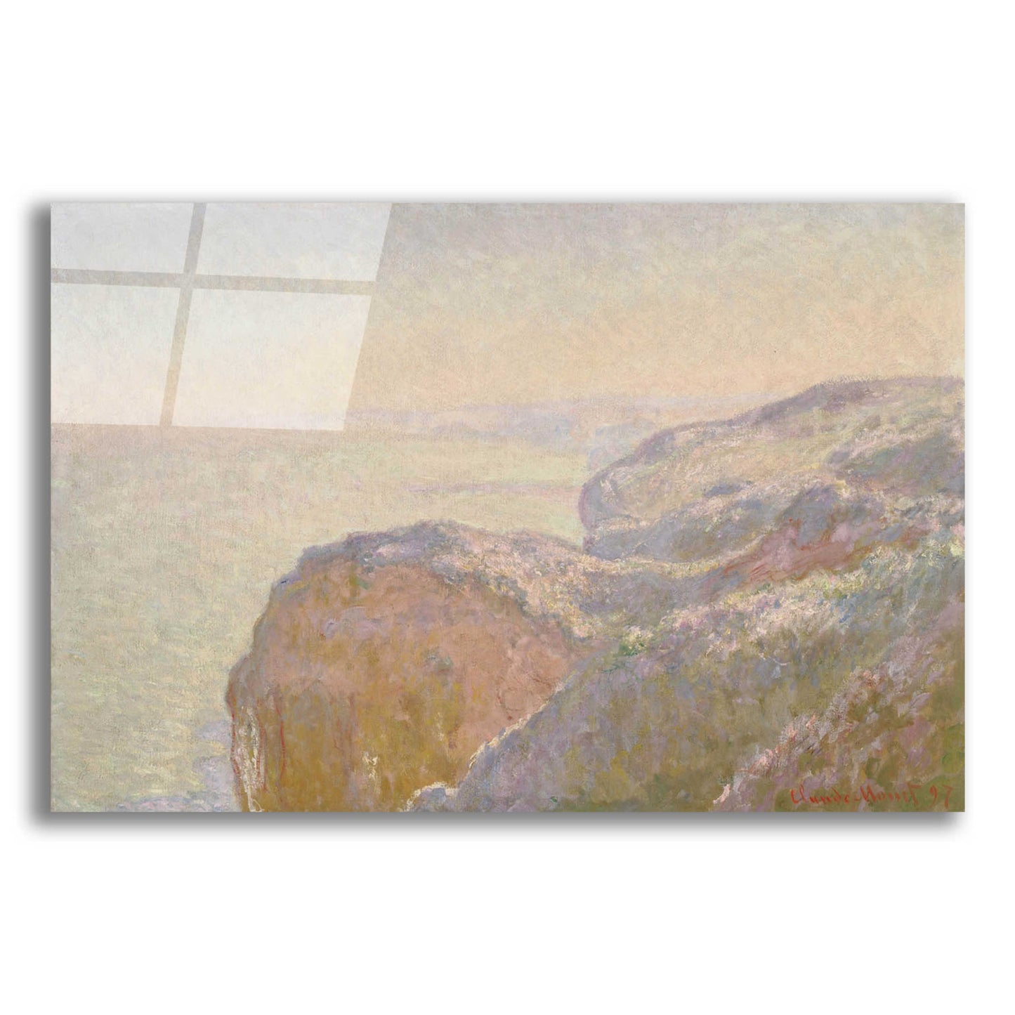 Epic Art 'Val-Saint-Nicolas, Near Dieppe' by Claude Monet, Acrylic Glass Wall Art,24x16