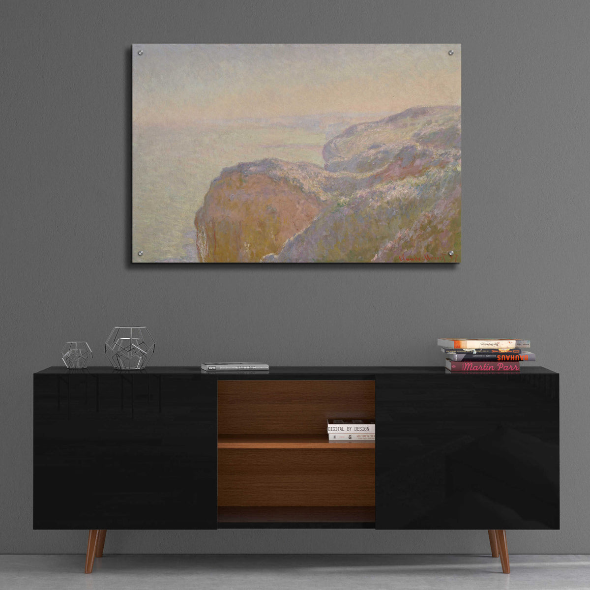 Epic Art 'Val-Saint-Nicolas, Near Dieppe' by Claude Monet, Acrylic Glass Wall Art,36x24