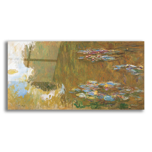 Epic Art 'The Water Lily Pond' by Claude Monet, Acrylic Glass Wall Art