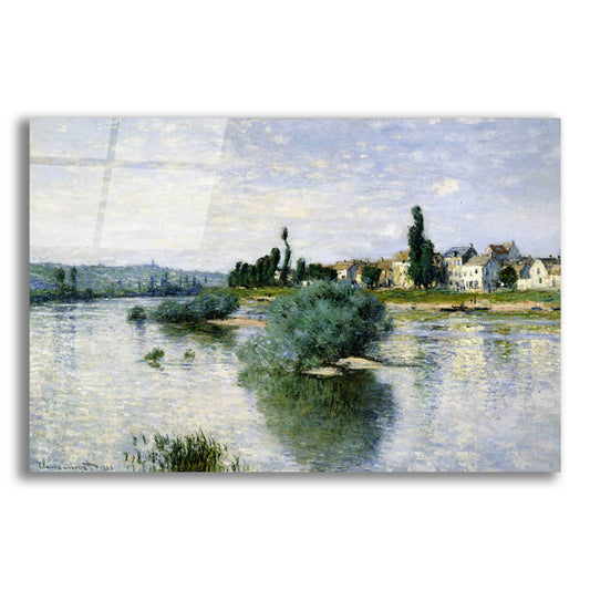 Epic Art 'The Seine At Lavacourt' by Claude Monet, Acrylic Glass Wall Art