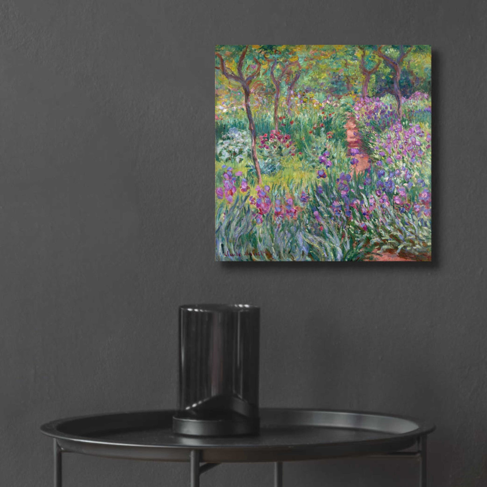 Epic Art 'The Artist’s Garden In Giverny' by Claude Monet, Acrylic Glass Wall Art,12x12