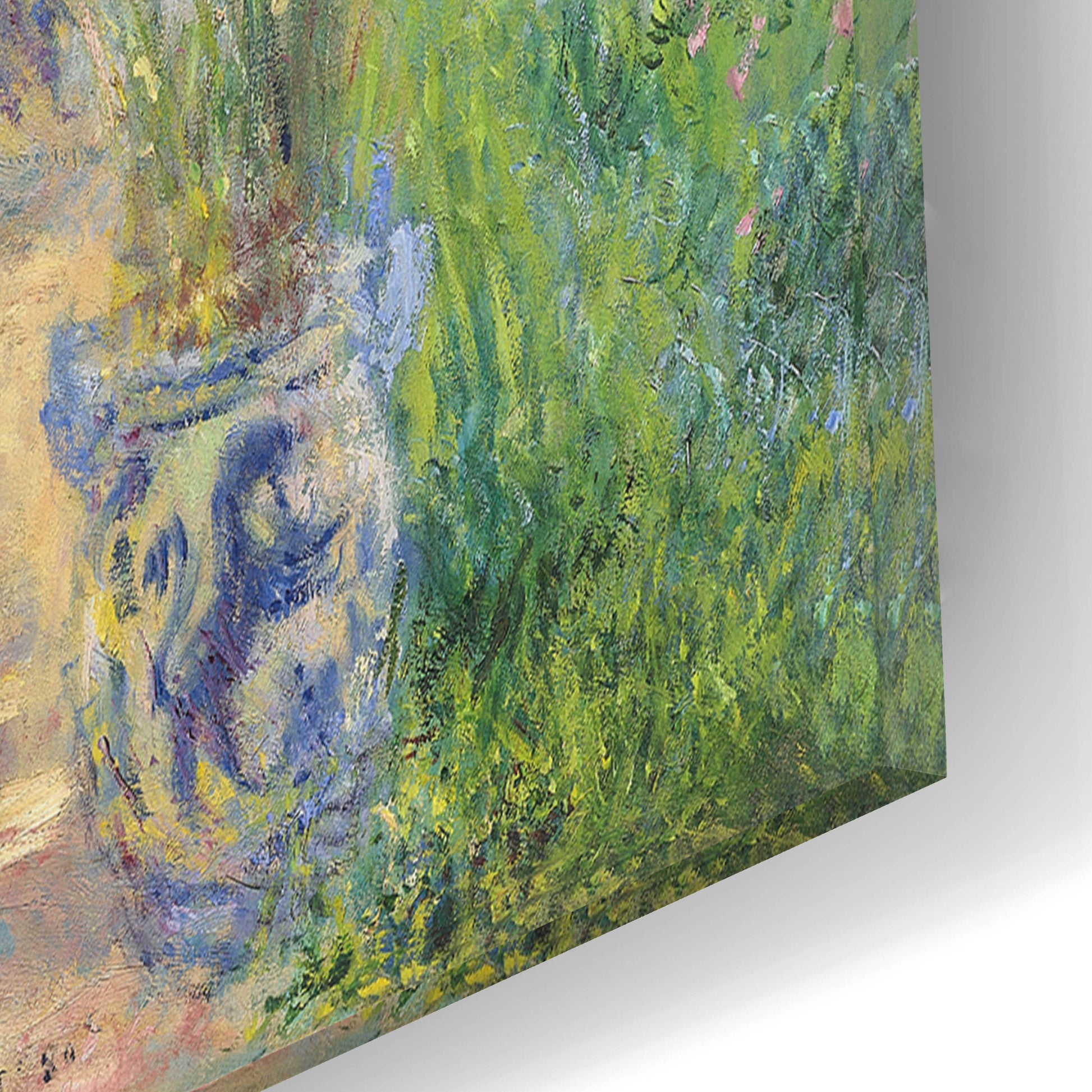 Epic Art 'The Artist’s Garden At Vétheuil' by Claude Monet, Acrylic Glass Wall Art,12x16