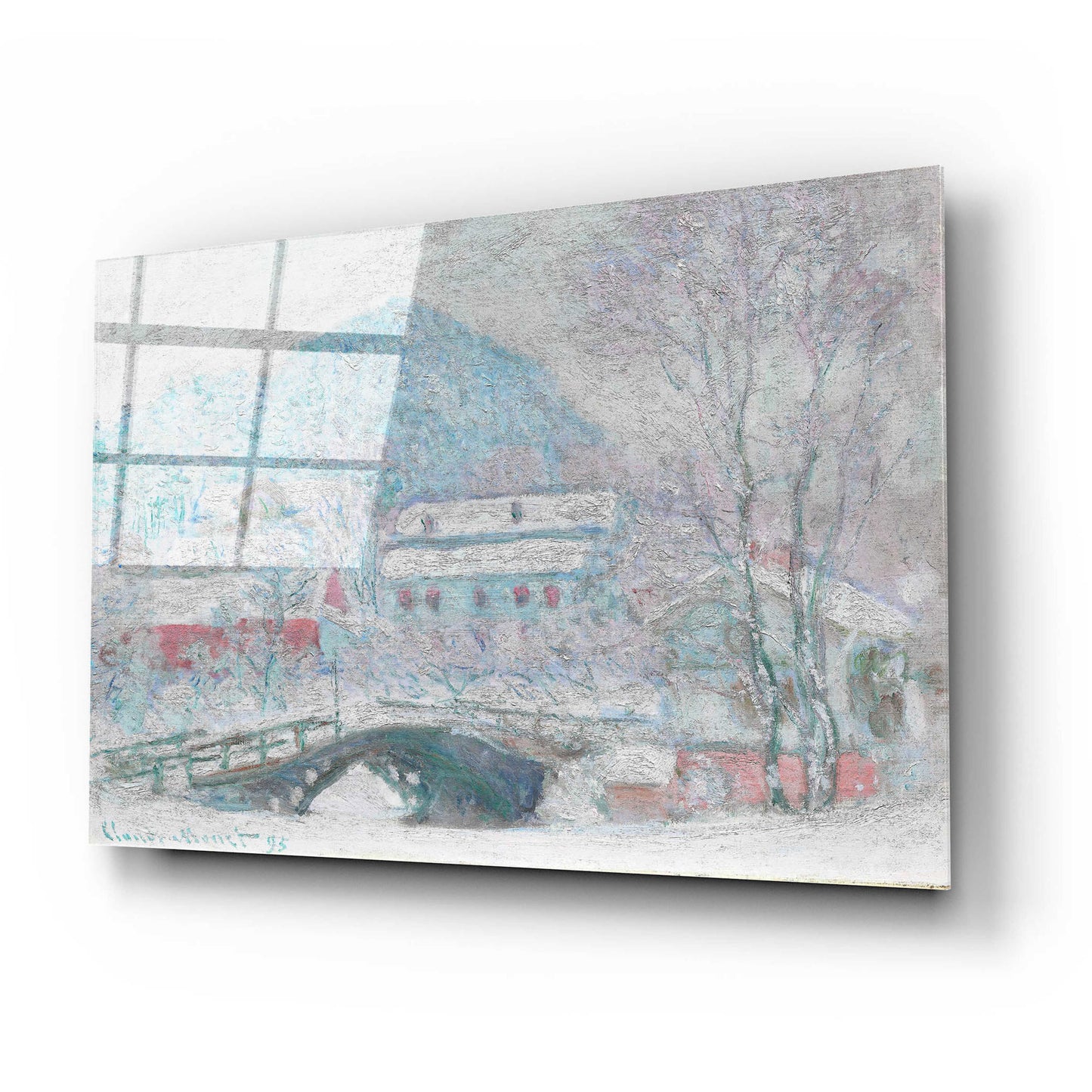 Epic Art 'Sandvika, Norway' by Claude Monet, Acrylic Glass Wall Art,24x16