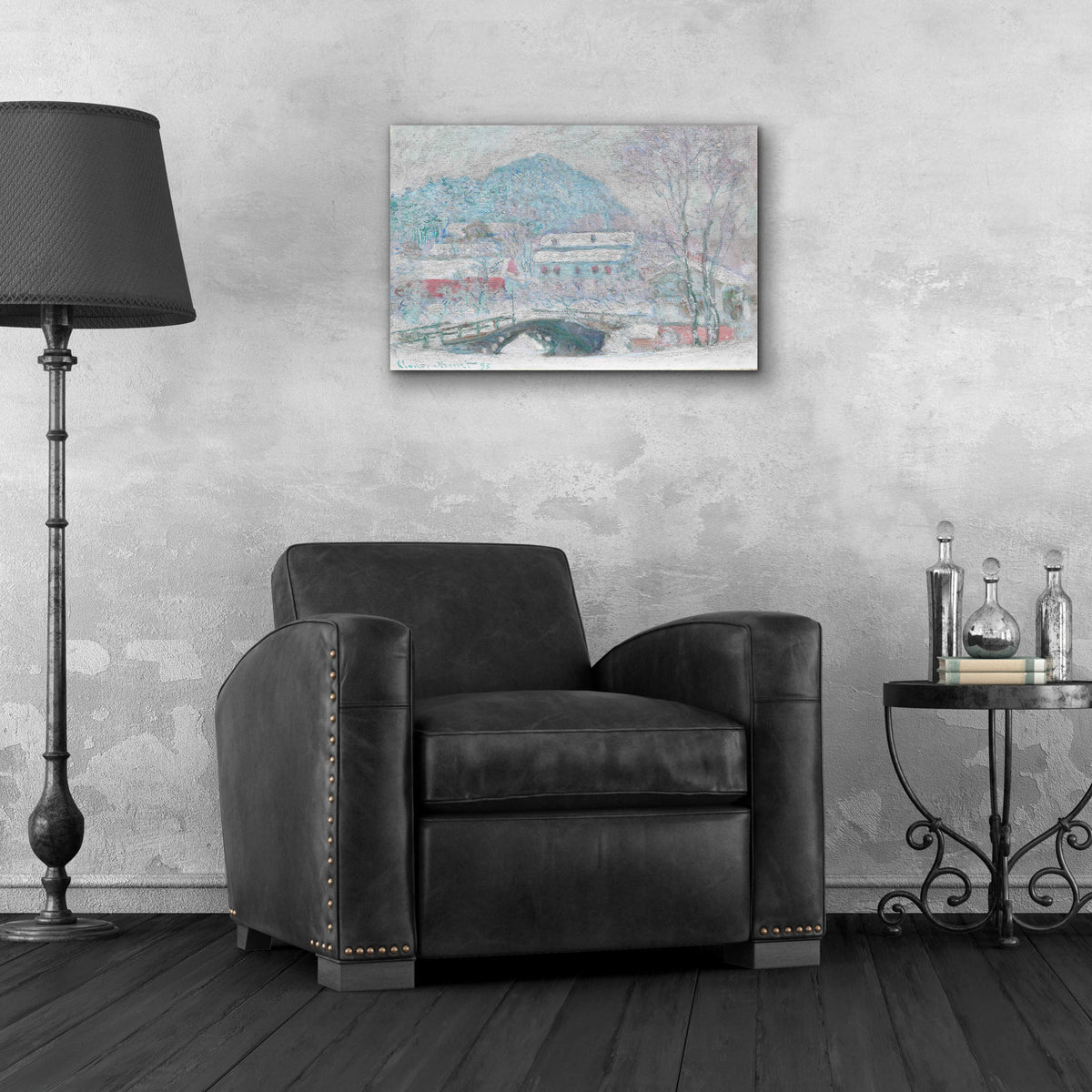 Epic Art 'Sandvika, Norway' by Claude Monet, Acrylic Glass Wall Art,24x16